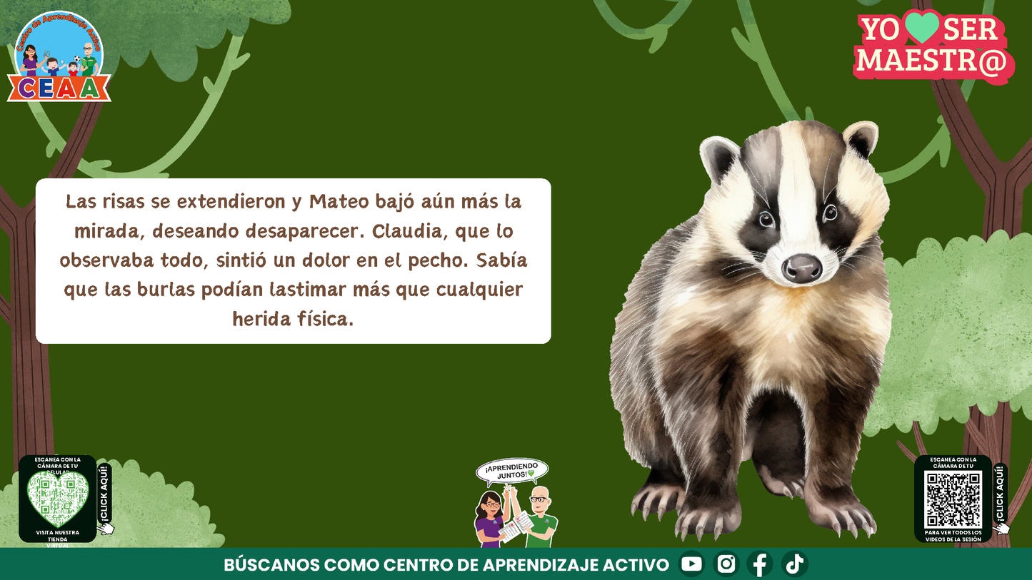 Historias para Maestros - CLAUDIA, LA MAESTRA CONEJO QUE ENSEÑÓ A VER CON EL CORAZÓN (Editable en PowerPoint)