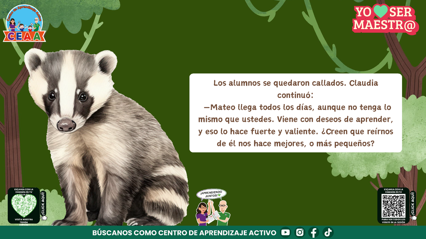 Historias para Maestros - CLAUDIA, LA MAESTRA CONEJO QUE ENSEÑÓ A VER CON EL CORAZÓN (Editable en PowerPoint)