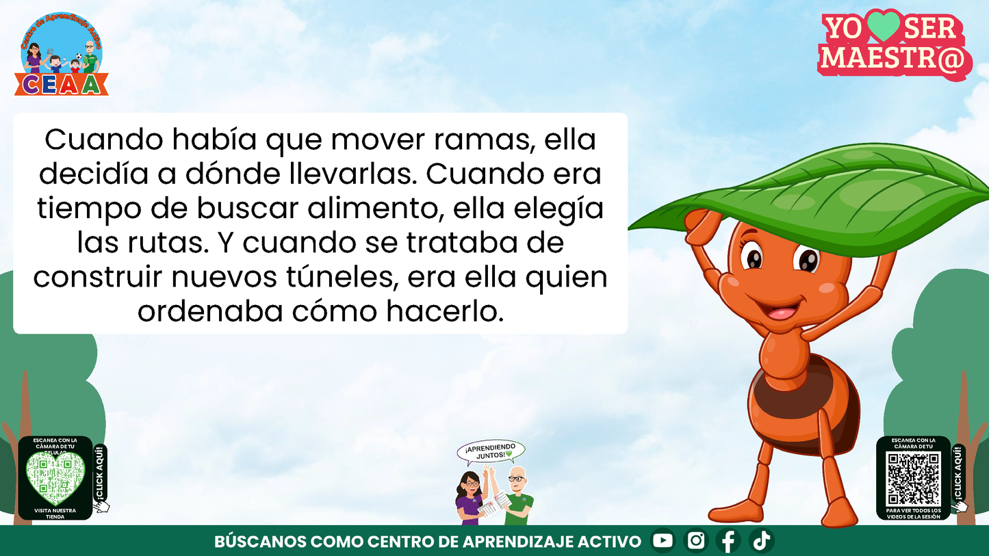 Historias para Maestros - ESMERALDA, LA HORMIGA QUE APRENDIÓ A ESCUCHAR (Editable en PowerPoint)