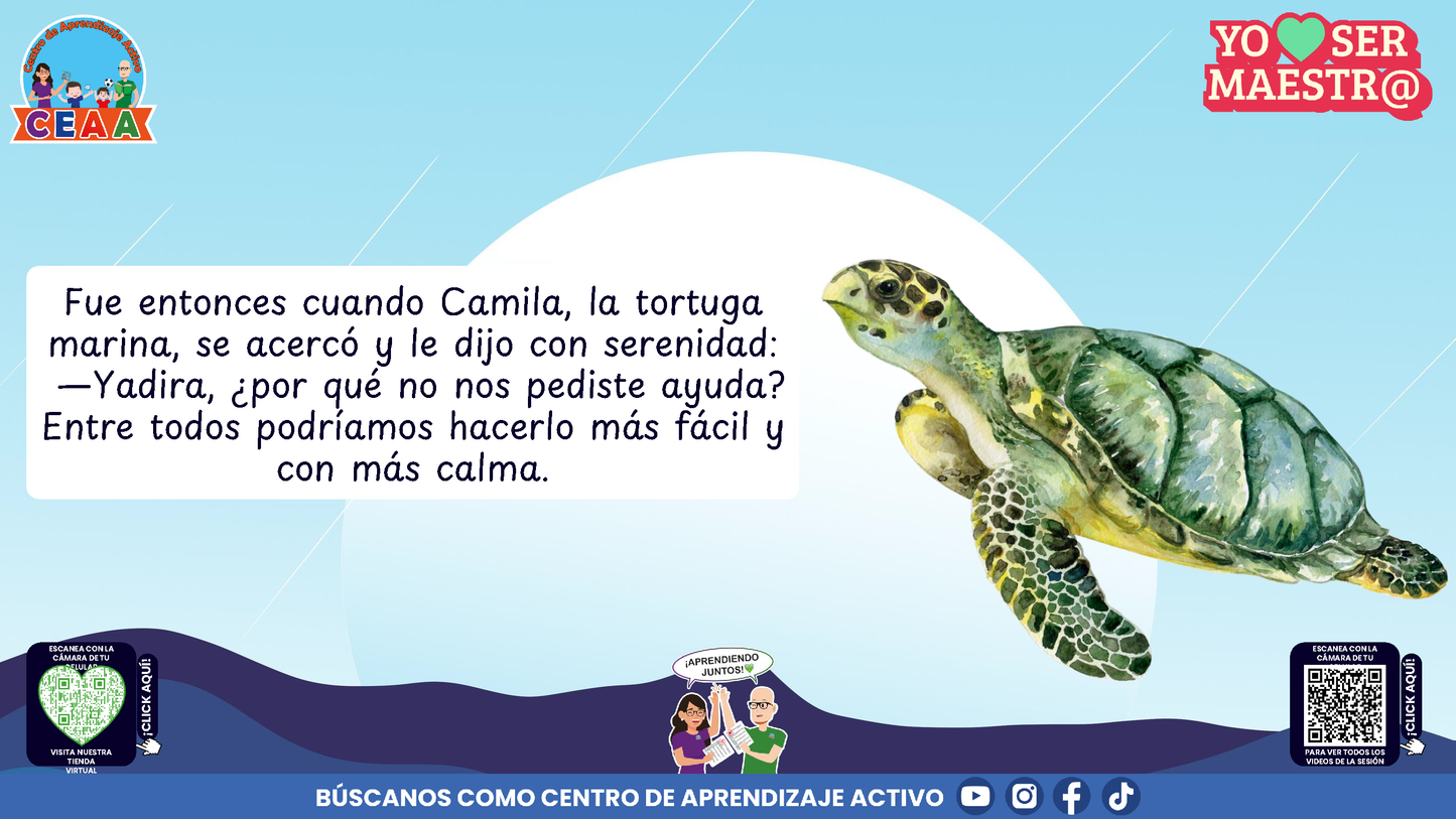 Historias para Maestros - YADIRA, LA MAESTRA DELFÍN QUE APRENDIÓ A PEDIR AYUDA (Editable en PowerPoint)