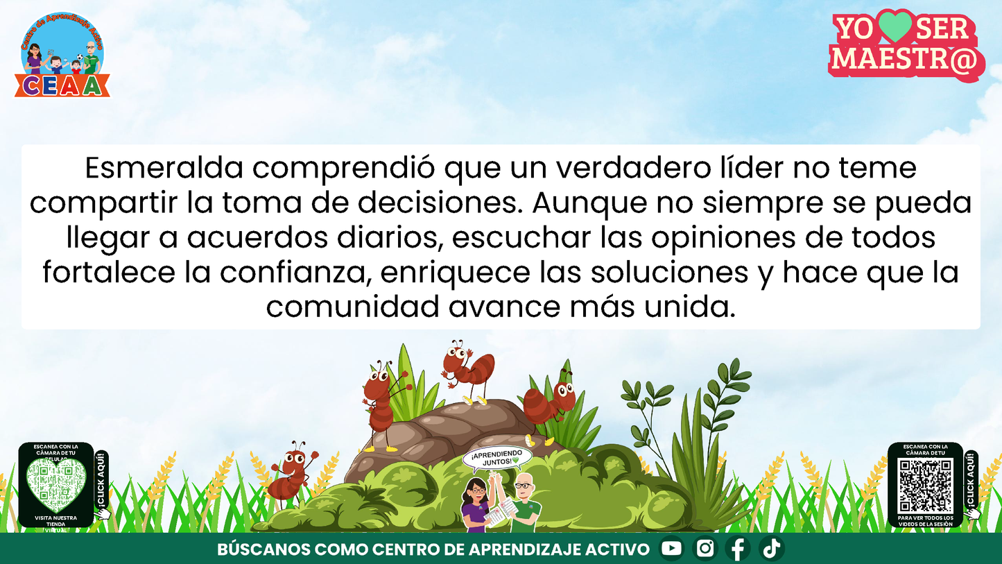 Historias para Maestros - ESMERALDA, LA HORMIGA QUE APRENDIÓ A ESCUCHAR (Editable en PowerPoint)