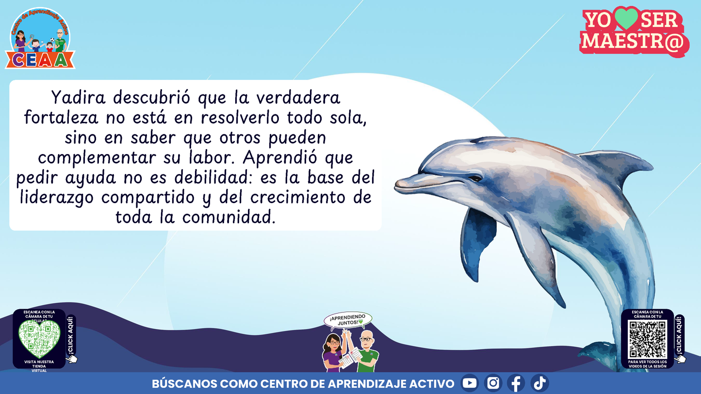 Historias para Maestros - YADIRA, LA MAESTRA DELFÍN QUE APRENDIÓ A PEDIR AYUDA (Editable en PowerPoint)