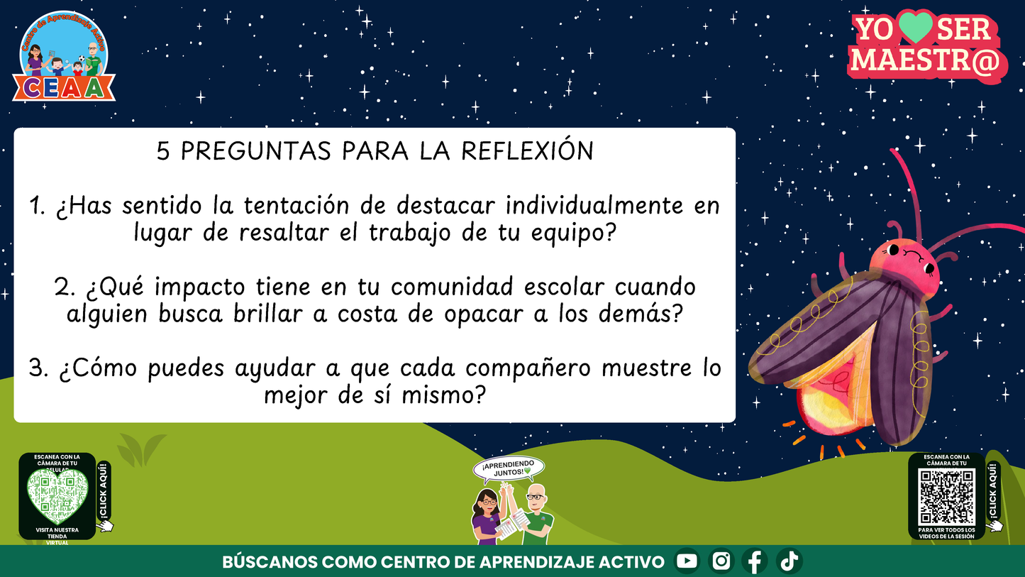 Historias para Maestros - CAMILA, LA LUCIÉRNAGA QUE APRENDIÓ A HACER BRILLAR A LOS DEMÁS (Editable en PowerPoint)