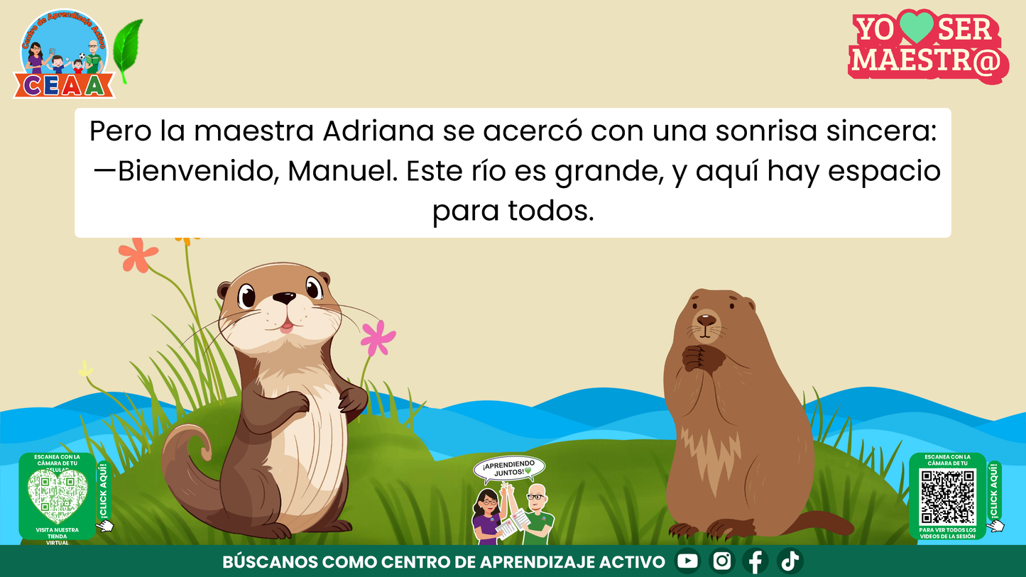 Historias para Maestros - MANUEL, EL PEQUEÑO CASTOR PROBLEMA (Editable en PowerPoint)