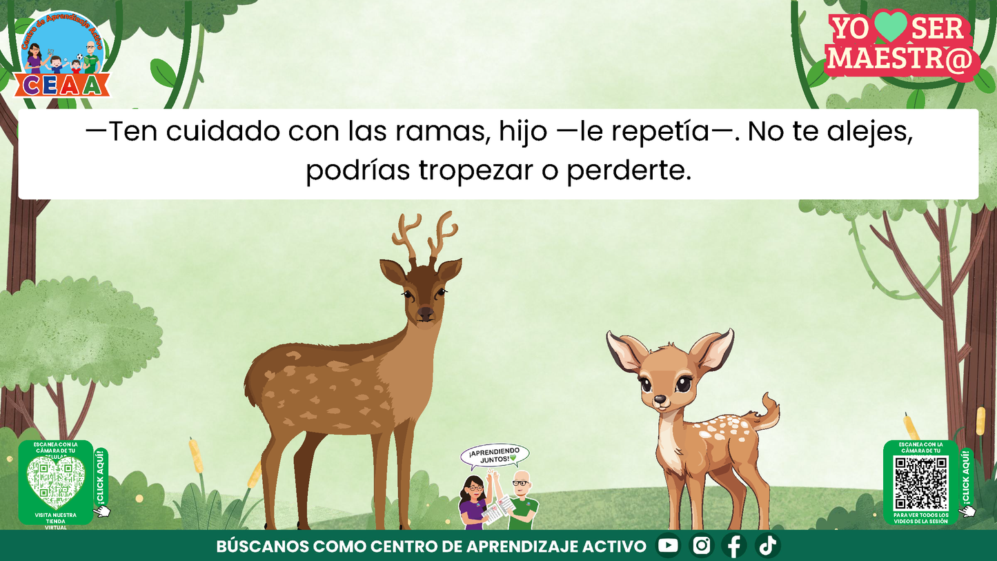 Historias para Maestros - EL VENADITO QUE APRENDIÓ A CONFIAR (Editable en PowerPoint)
