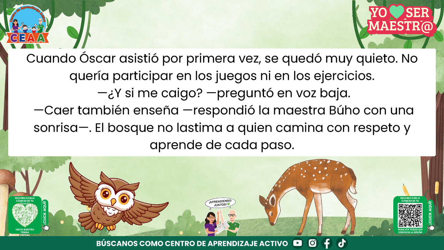 Historias para Maestros - EL VENADITO QUE APRENDIÓ A CONFIAR (Editable en PowerPoint)