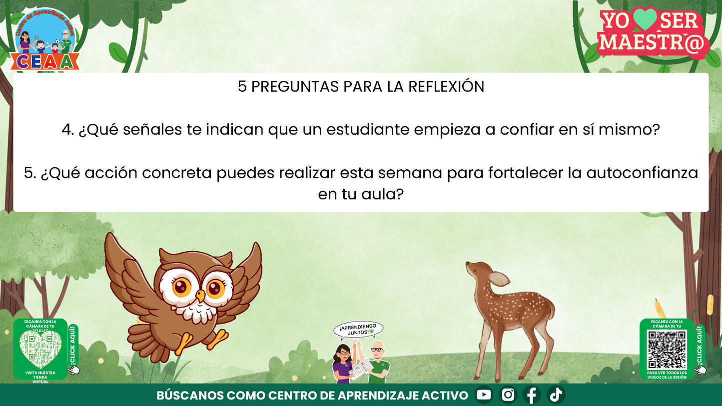Historias para Maestros - EL VENADITO QUE APRENDIÓ A CONFIAR (Editable en PowerPoint)