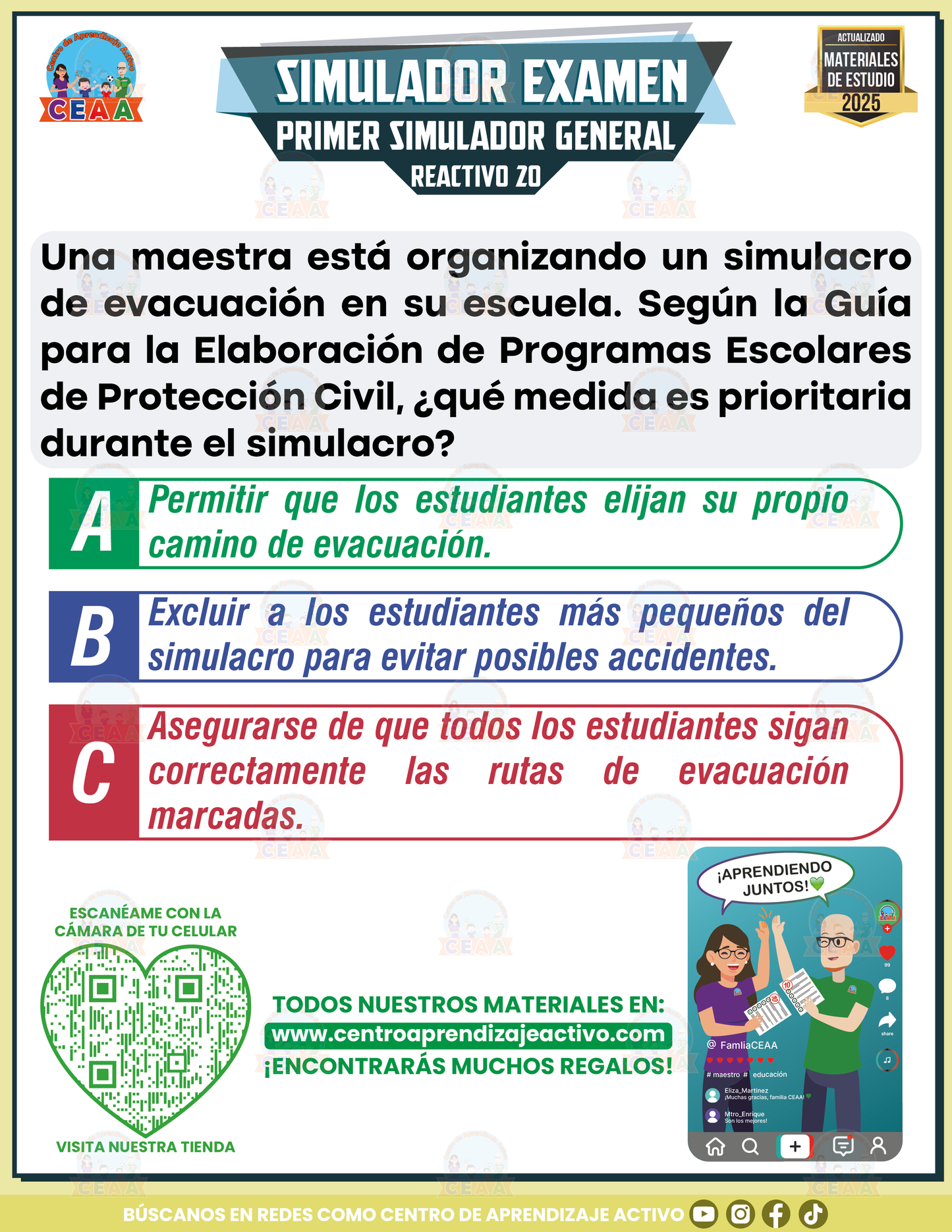 Simulador de examen Primer Simulador General en PDF