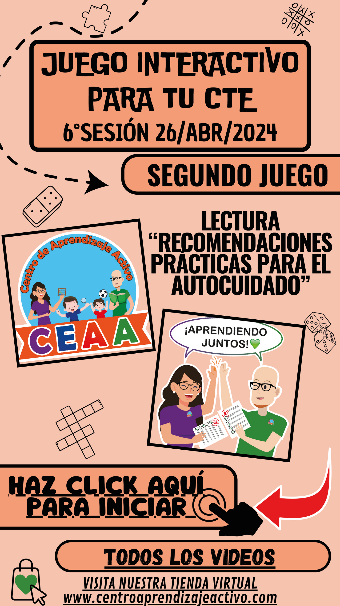 3 JUEGOS INTERACTIVOS PARA LA SEXTA SESIÓN DEL CTE