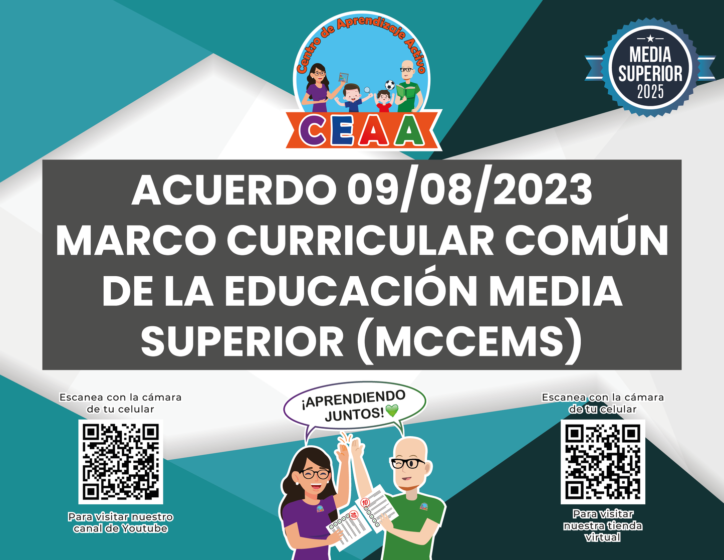 Resumen Gráfico Acuerdo 09/08/2023 Marco Curricular Común de la Educación Media Superior (MCCEMS)