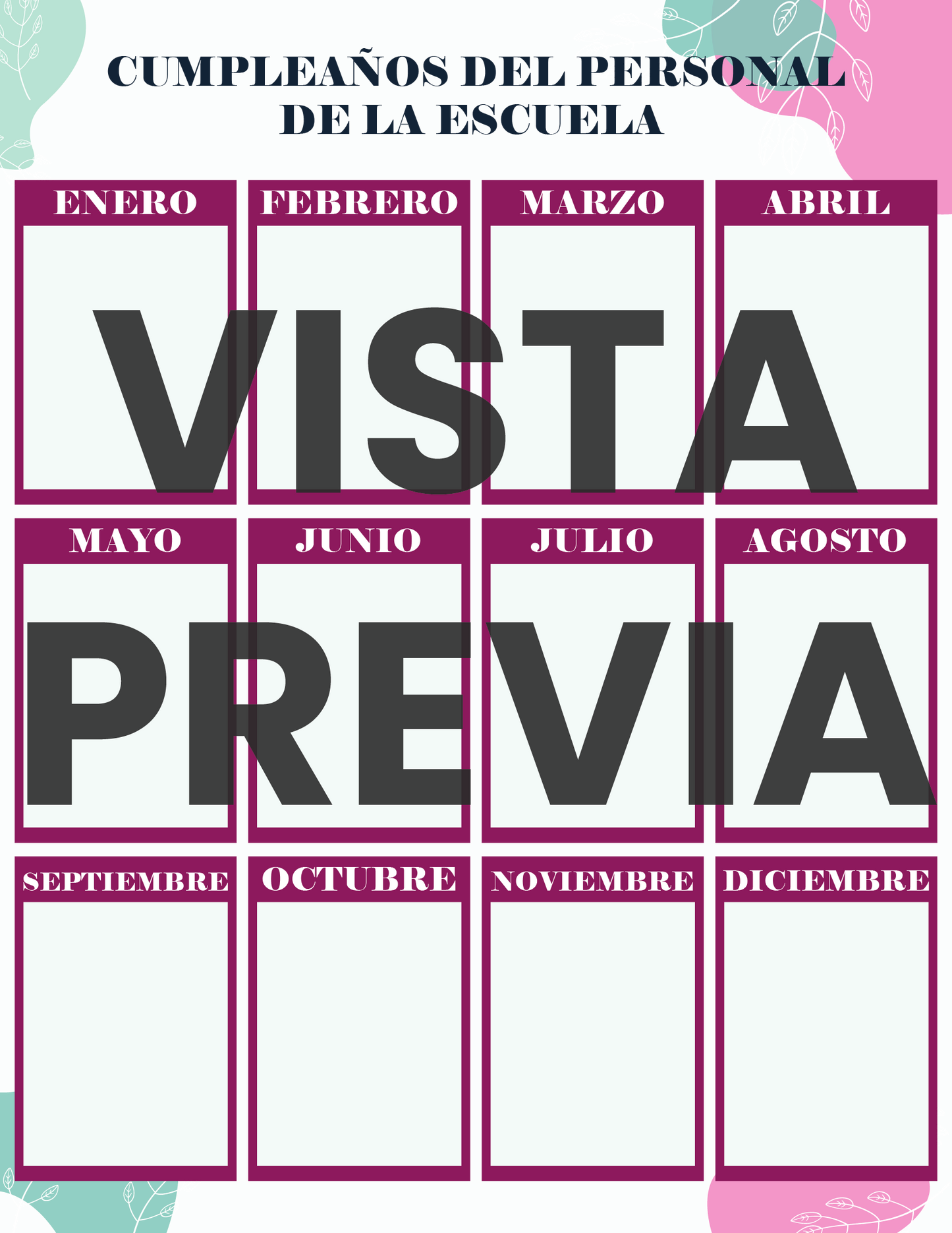 Agenda Flores MAESTRO Secundaria Ciclo Escolar 2024 - 2025