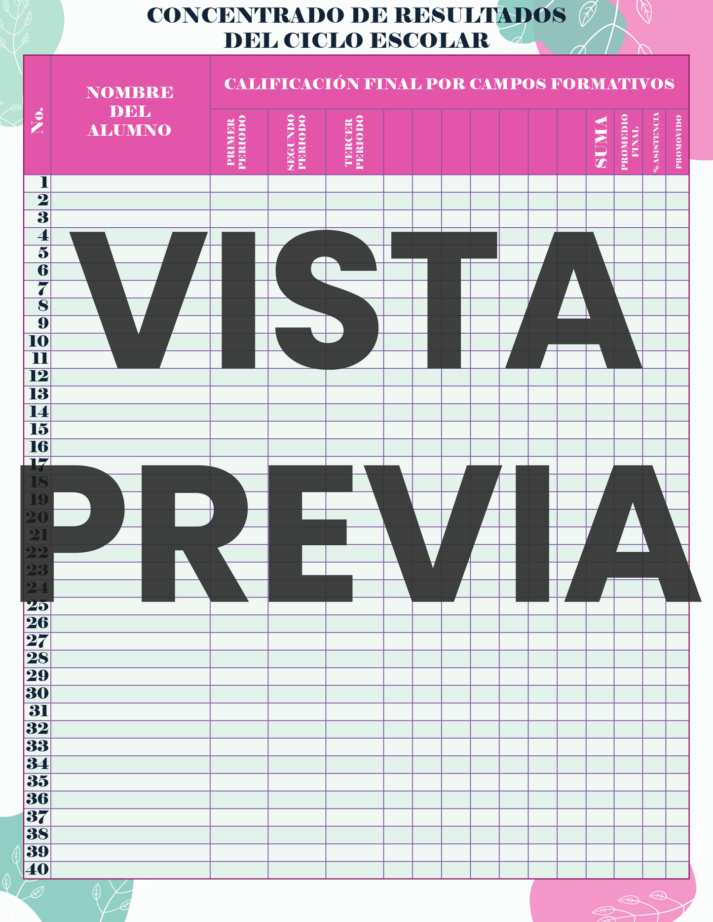 Agenda Flores MAESTRO Secundaria Ciclo Escolar 2024 - 2025