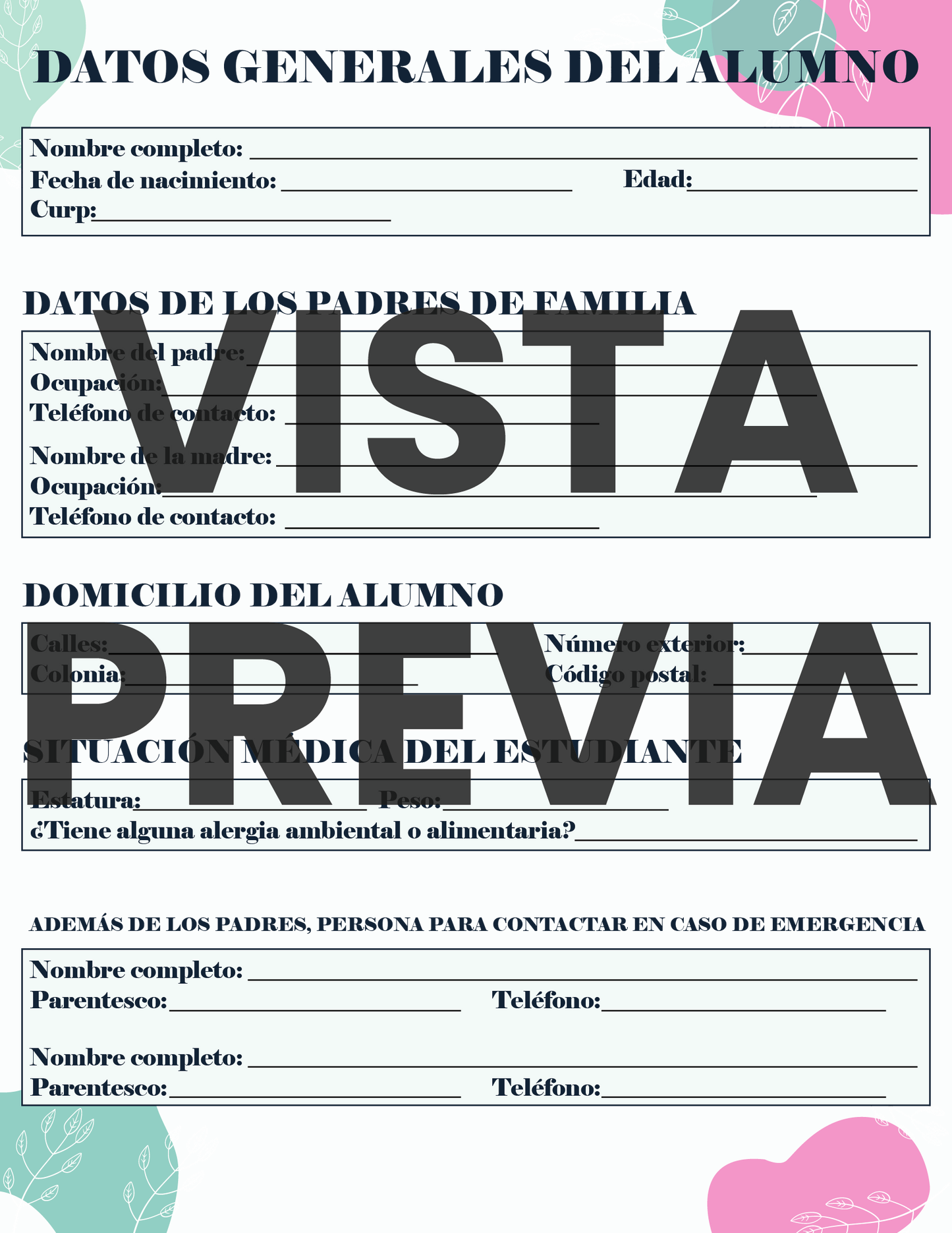 Agenda Flores MAESTRO Secundaria Ciclo Escolar 2024 - 2025