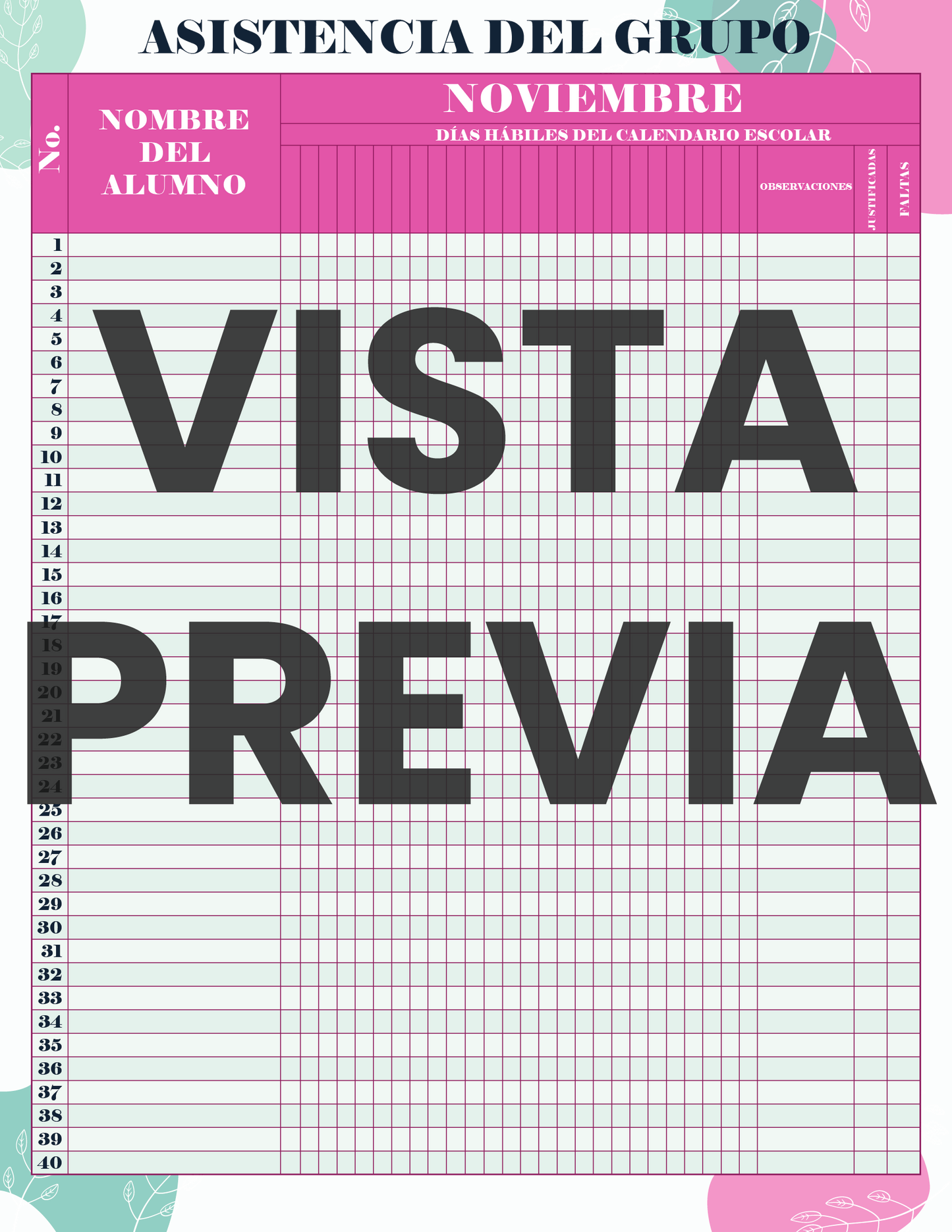 Agenda Flores MAESTRO Secundaria Ciclo Escolar 2024 - 2025