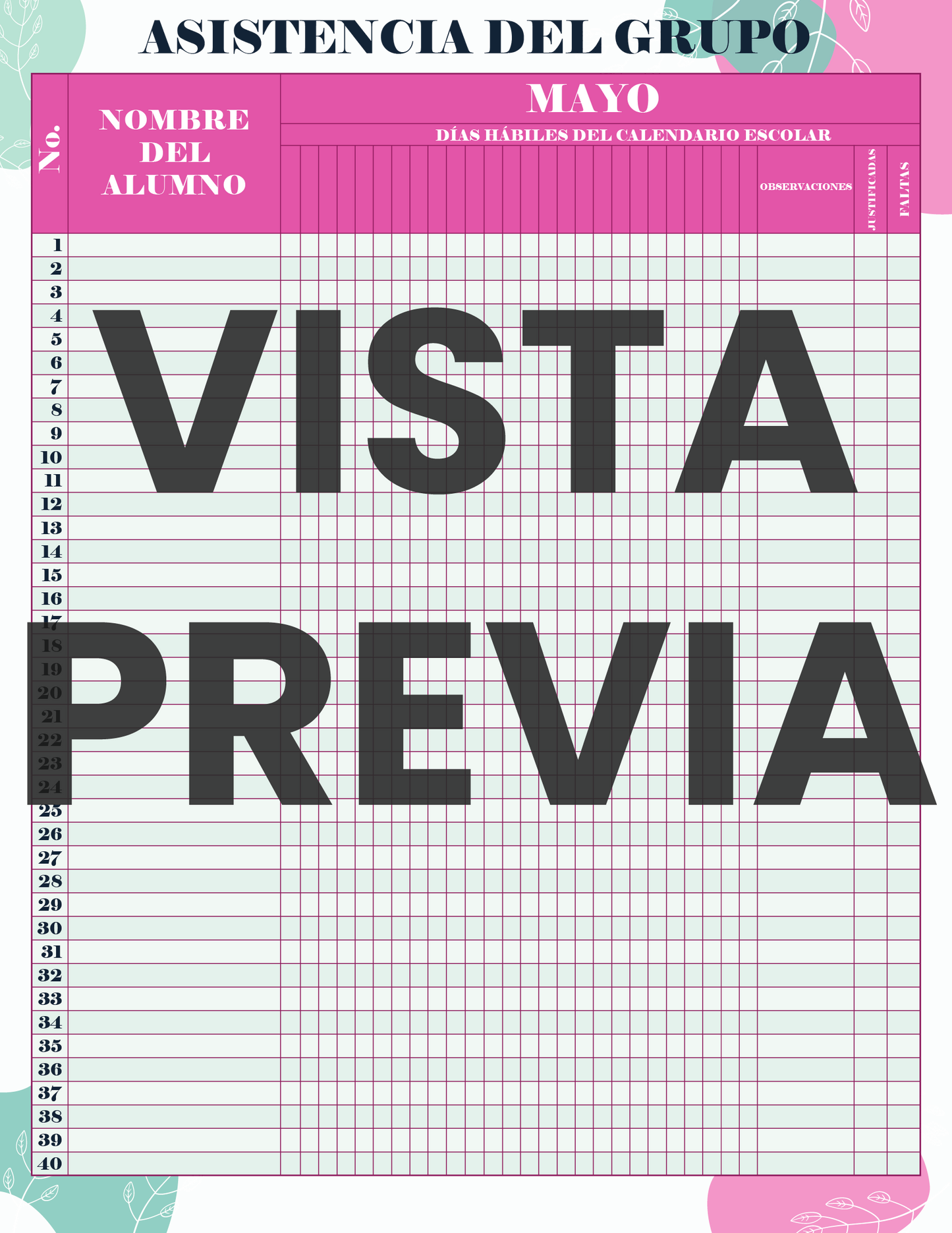 Agenda Flores MAESTRO Secundaria Ciclo Escolar 2024 - 2025