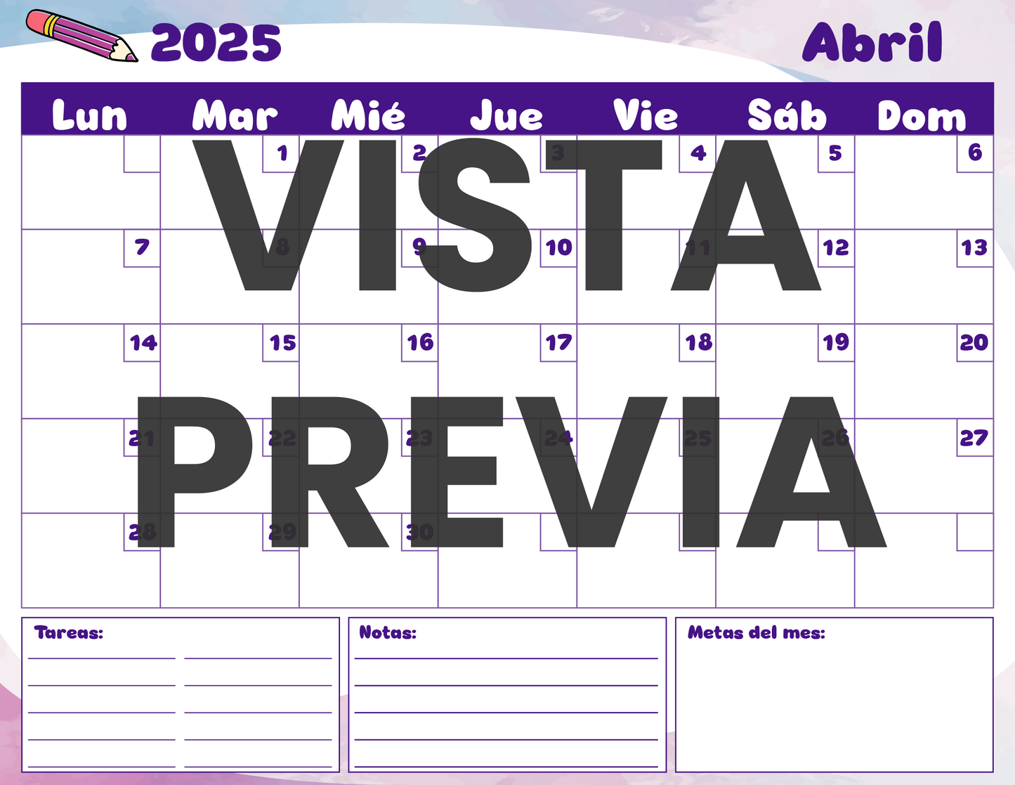 Agenda Colorida DIRECTOR Preescolar Ciclo Escolar 2024 - 2025
