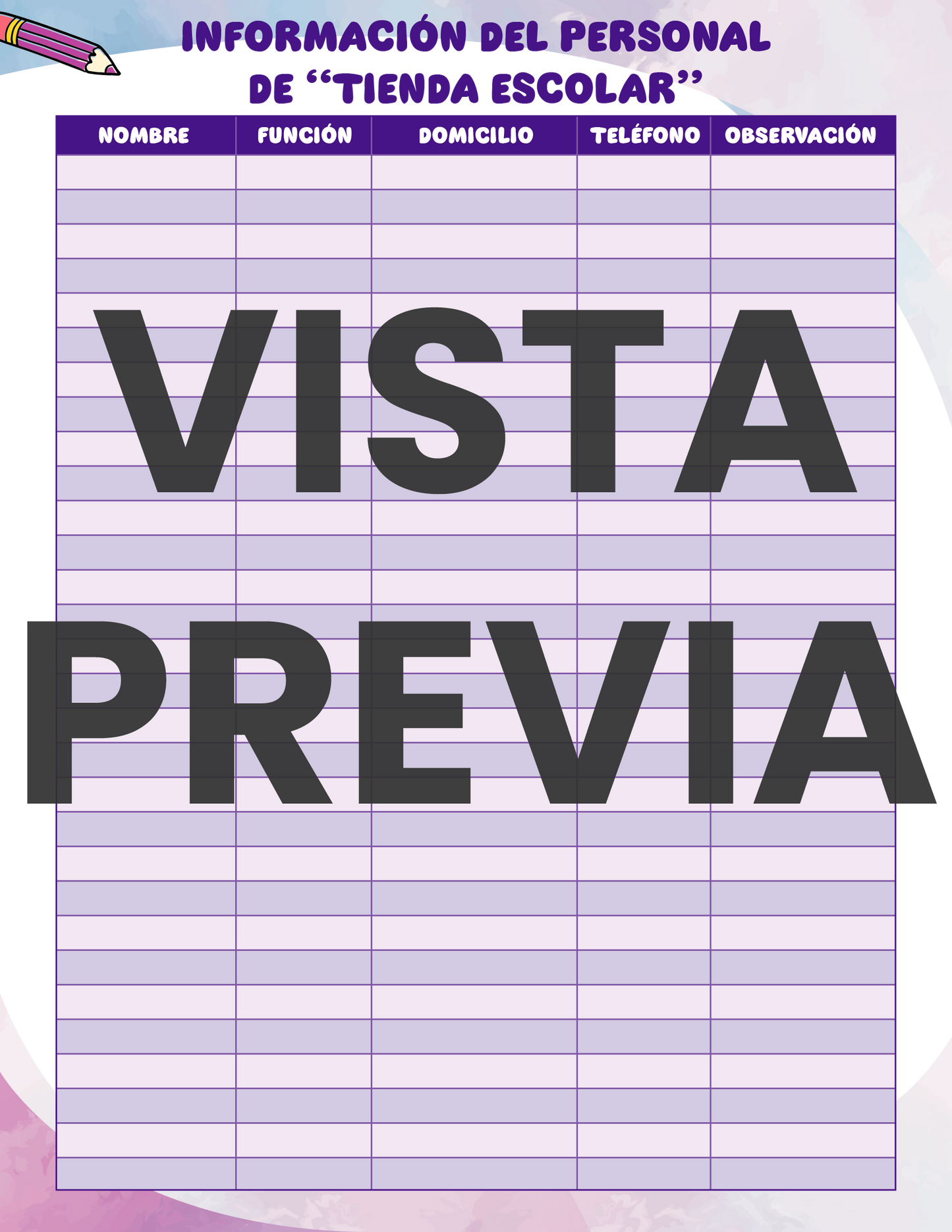 Agenda Colorida DIRECTOR Preescolar Ciclo Escolar 2024 - 2025