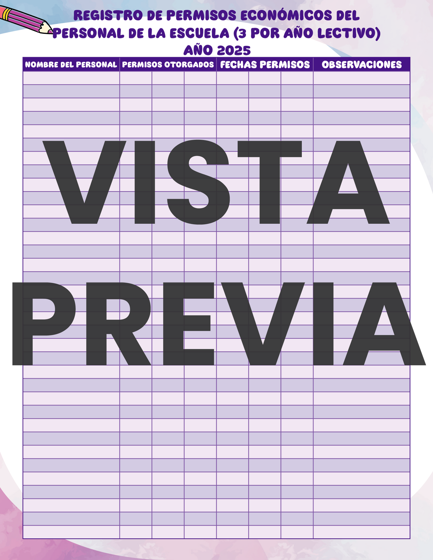 Agenda Colorida DIRECTOR Preescolar Ciclo Escolar 2024 - 2025