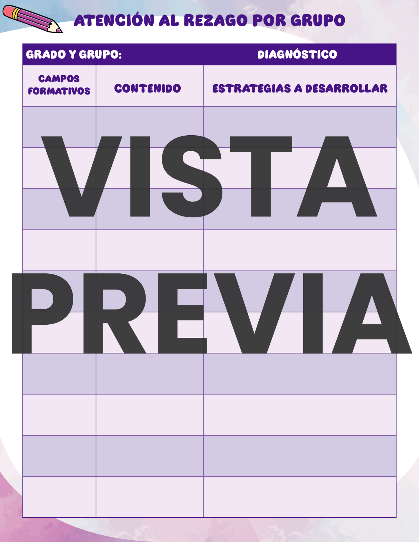 Agenda Colorida DIRECTOR Preescolar Ciclo Escolar 2024 - 2025