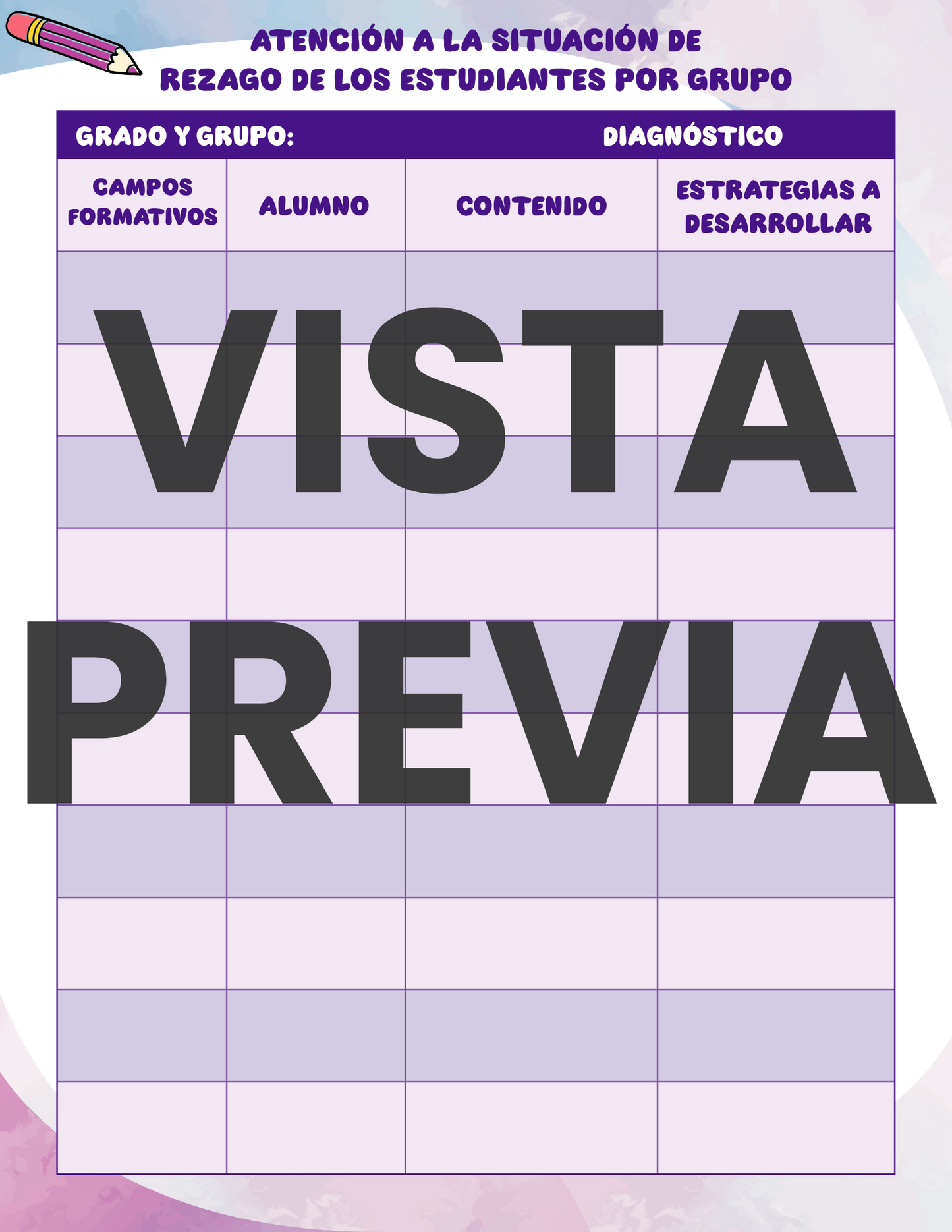 Agenda Colorida DIRECTOR Preescolar Ciclo Escolar 2024 - 2025