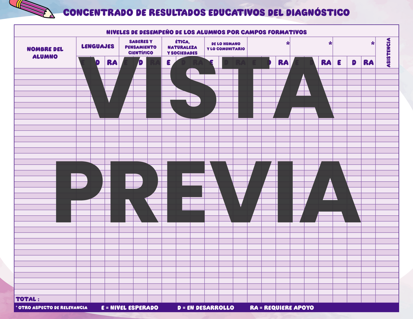 Agenda Colorida DIRECTOR Preescolar Ciclo Escolar 2024 - 2025