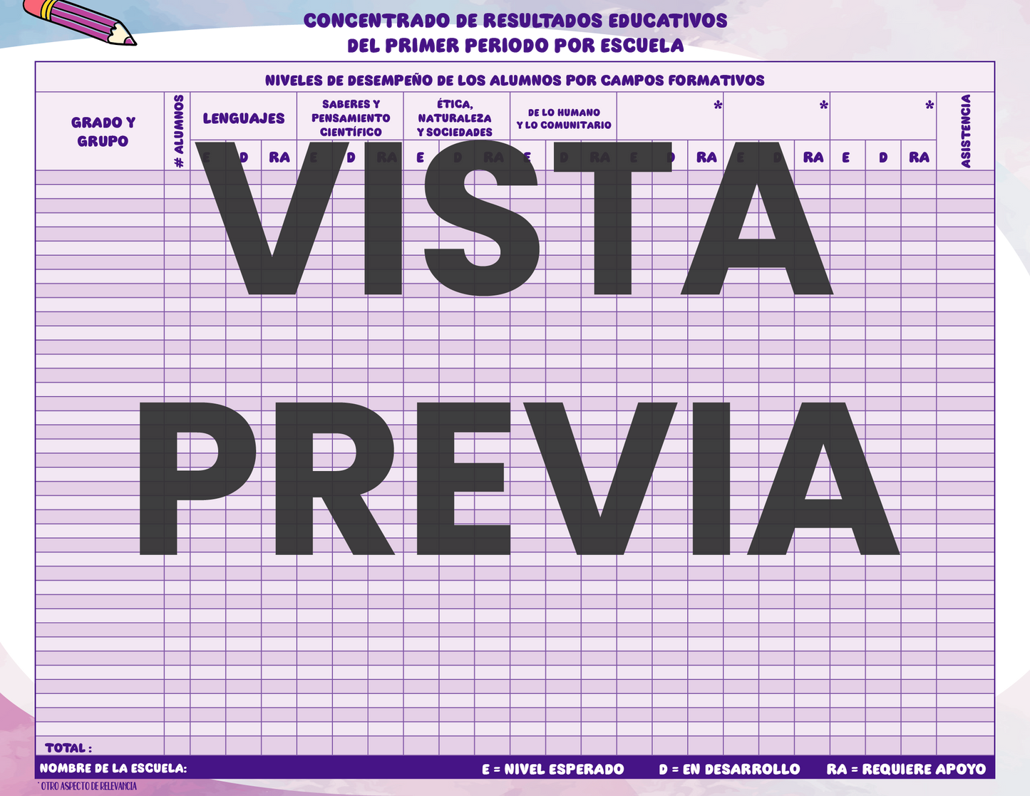 Agenda Colorida DIRECTOR Preescolar Ciclo Escolar 2024 - 2025