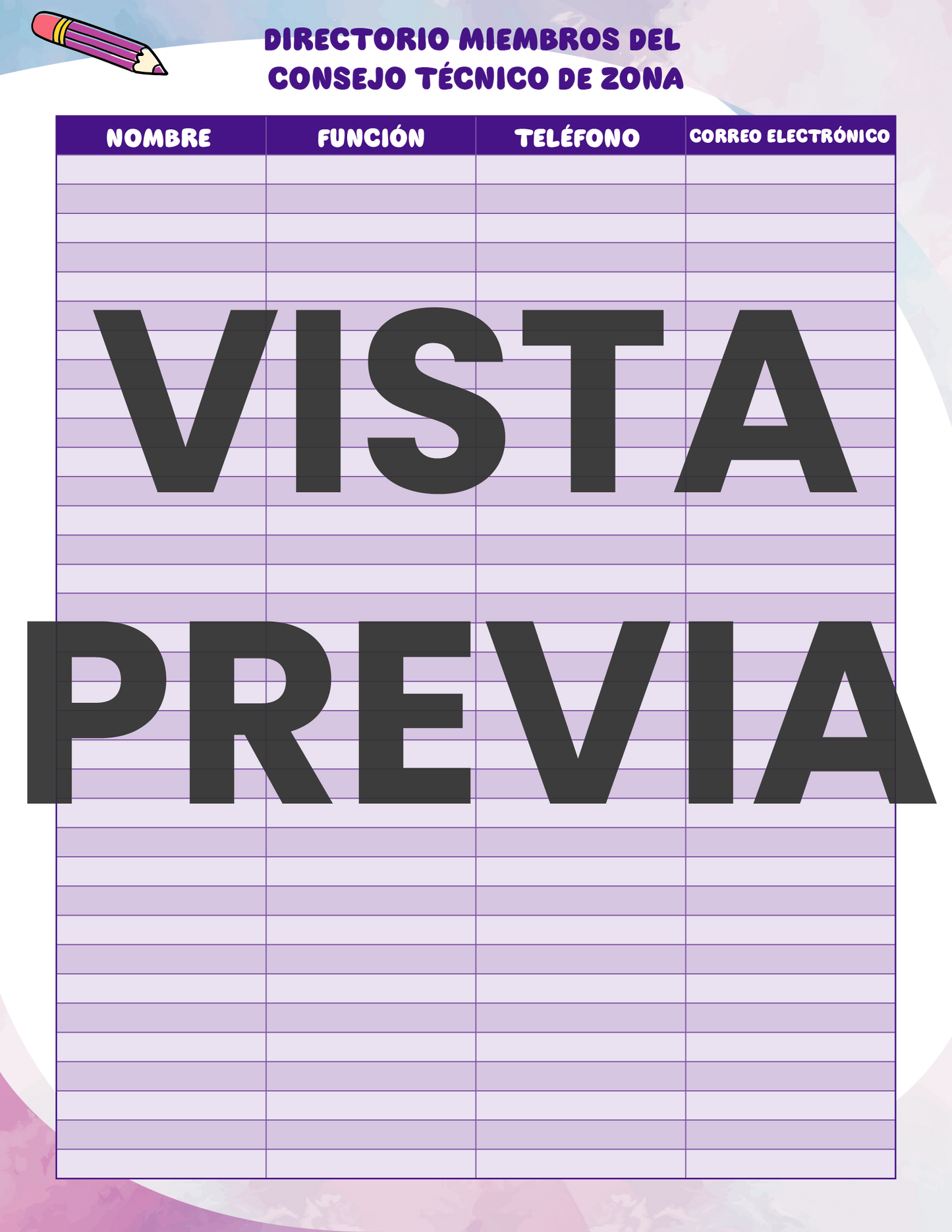 Agenda Colorida DIRECTOR Preescolar Ciclo Escolar 2024 - 2025