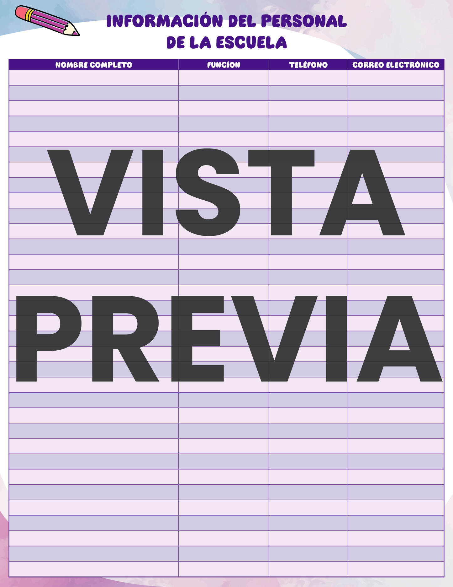 Agenda Colorida DIRECTOR Primaria Ciclo Escolar 2024 - 2025