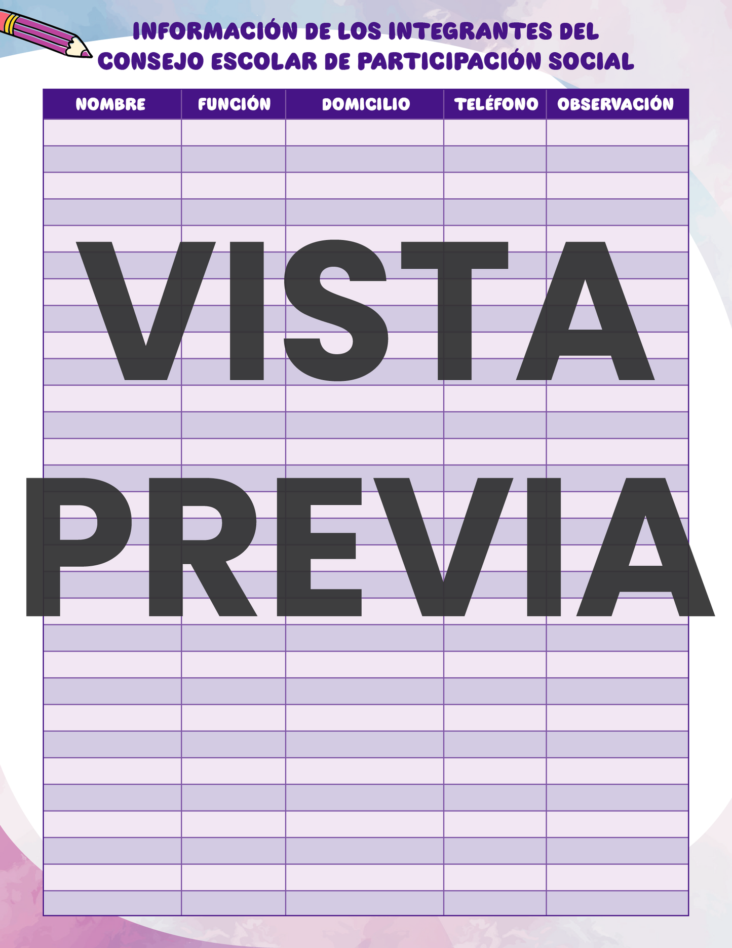 Agenda Colorida DIRECTOR Primaria Ciclo Escolar 2024 - 2025