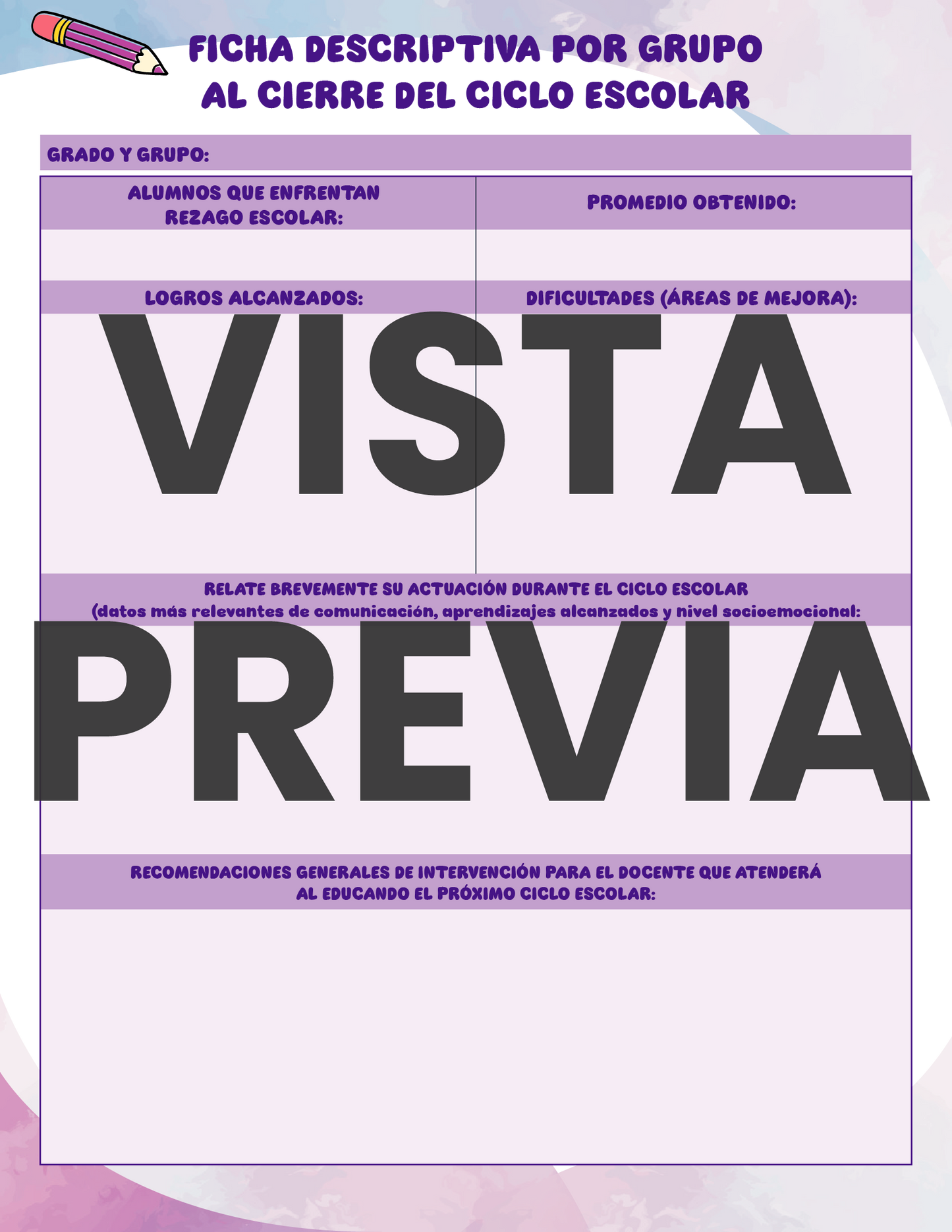 Agenda Colorida DIRECTOR Primaria Ciclo Escolar 2024 - 2025