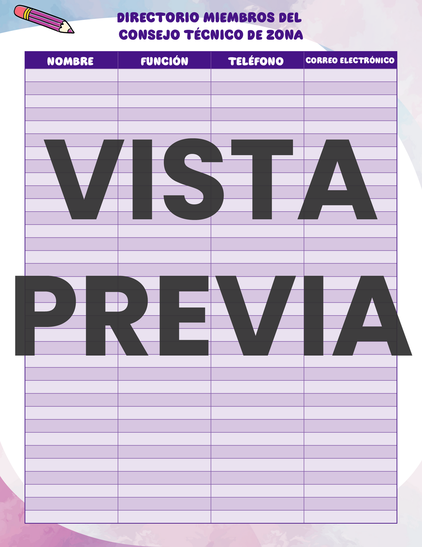 Agenda Colorida DIRECTOR Primaria Ciclo Escolar 2024 - 2025