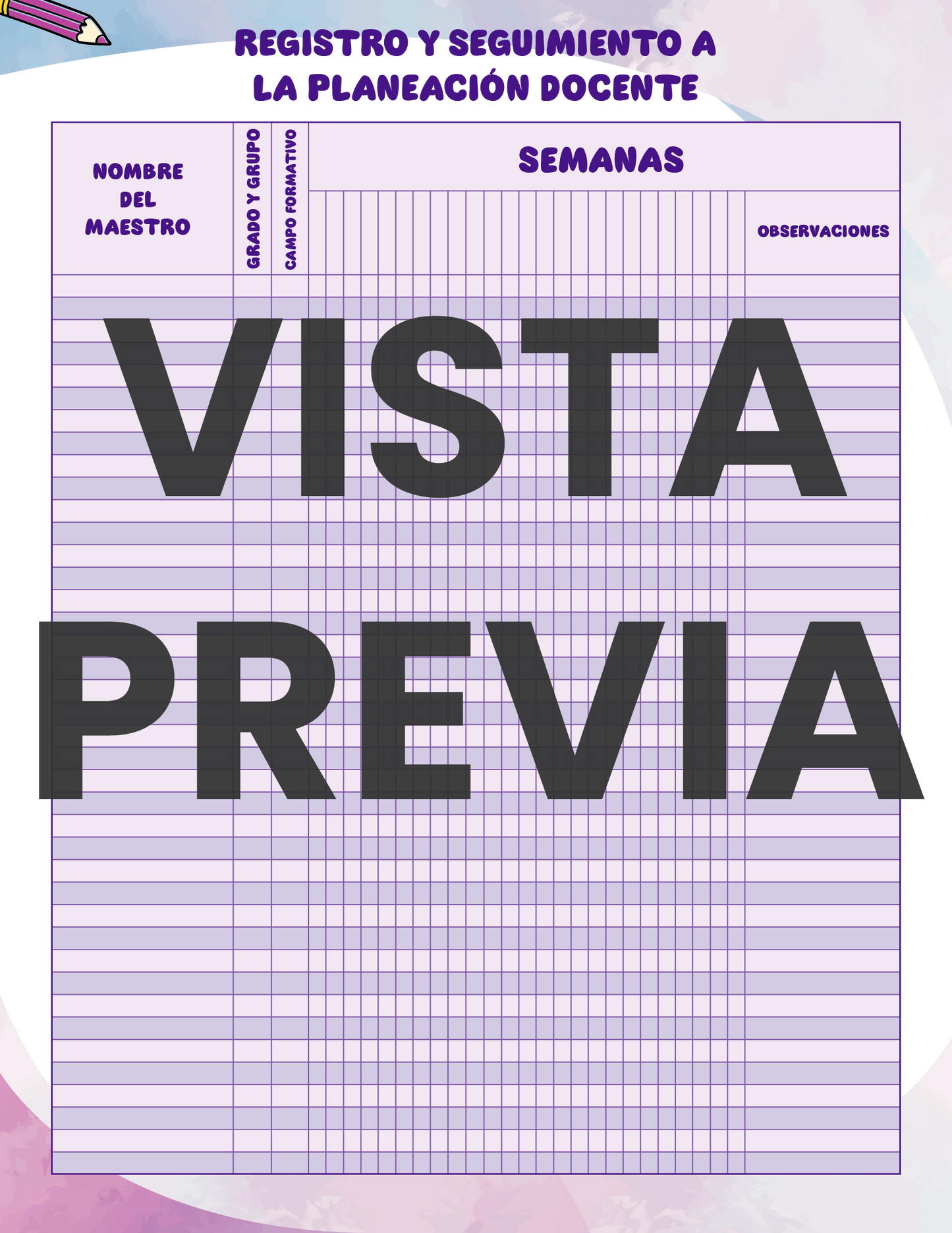 Agenda Colorida DIRECTOR Secundaria Ciclo Escolar 2024 - 2025