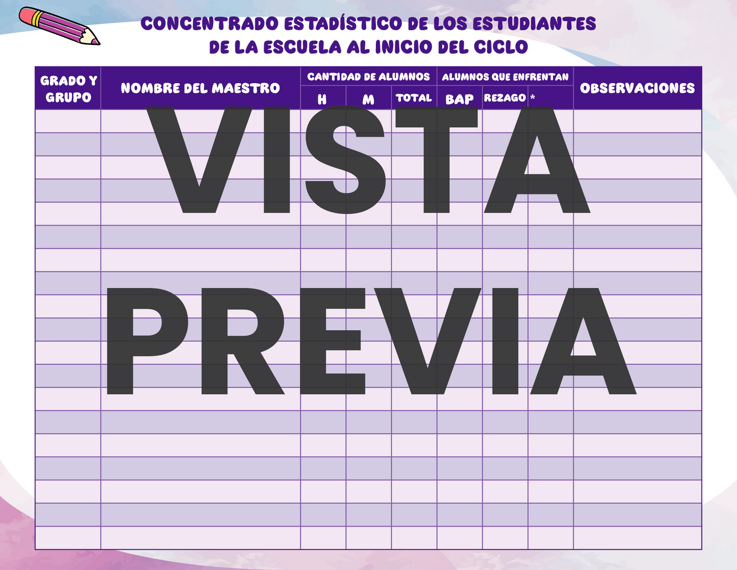 Agenda Colorida DIRECTOR Secundaria Ciclo Escolar 2024 - 2025