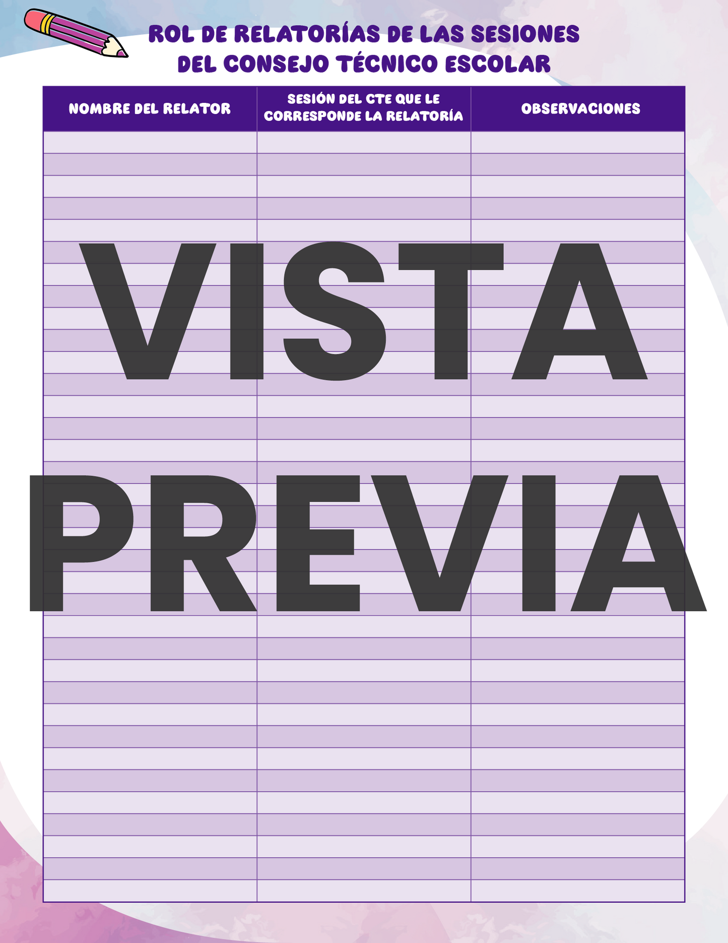 Agenda Colorida DIRECTOR Secundaria Ciclo Escolar 2024 - 2025