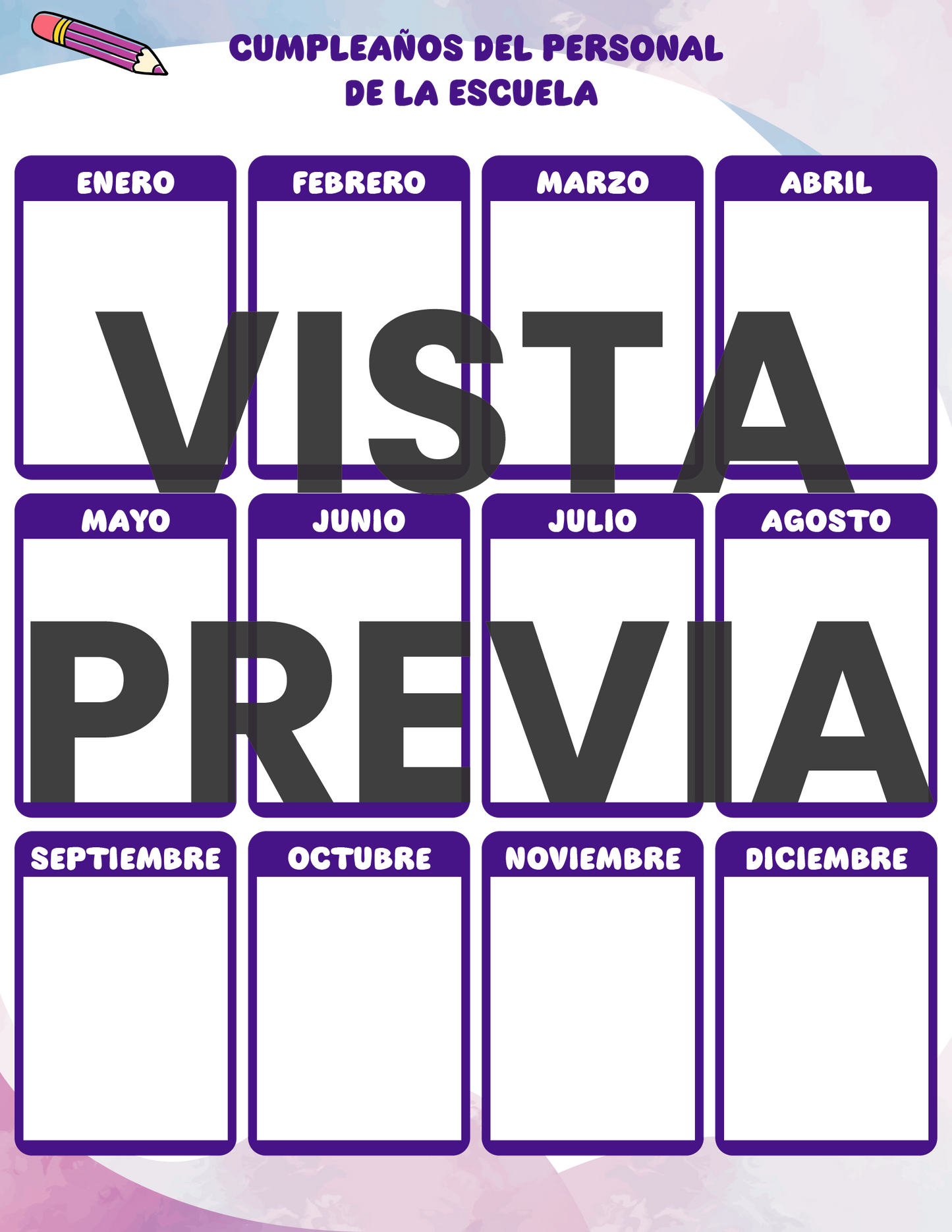 Agenda Colorida MAESTRO Primaria Ciclo Escolar 2024 - 2025