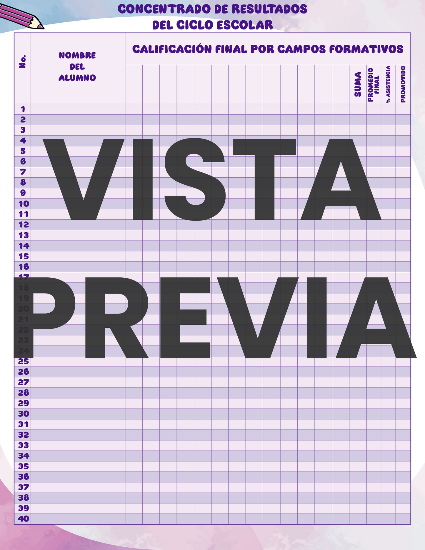 Agenda Colorida MAESTRO Primaria Ciclo Escolar 2024 - 2025