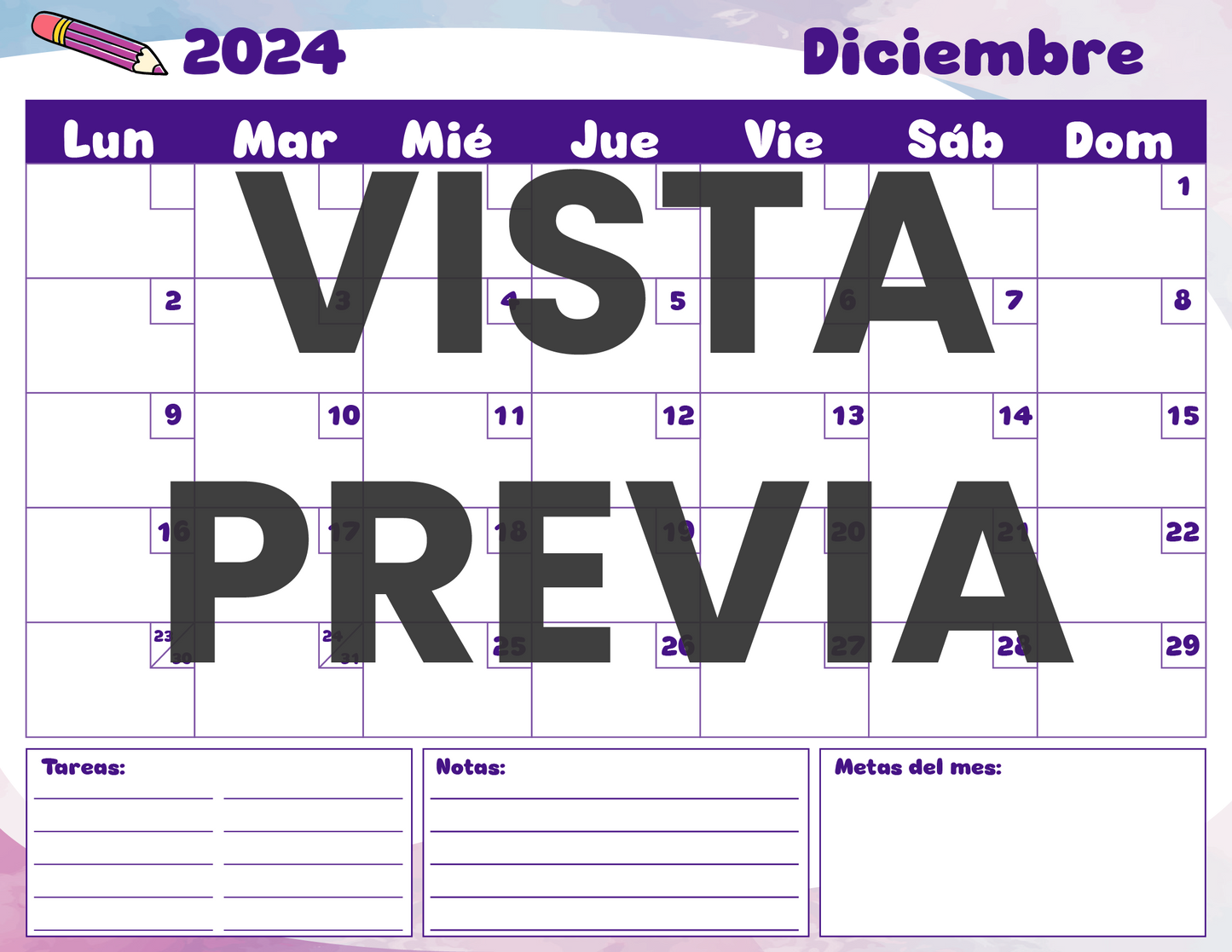 Agenda Colorida MAESTRO Primaria Ciclo Escolar 2024 - 2025