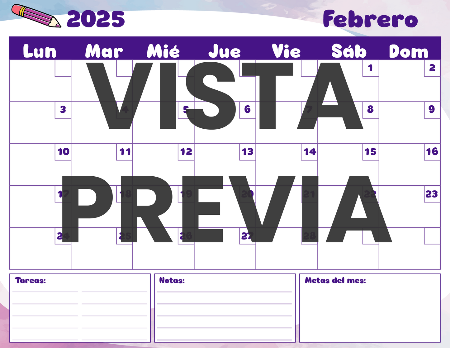 Agenda Colorida MAESTRO Primaria Ciclo Escolar 2024 - 2025