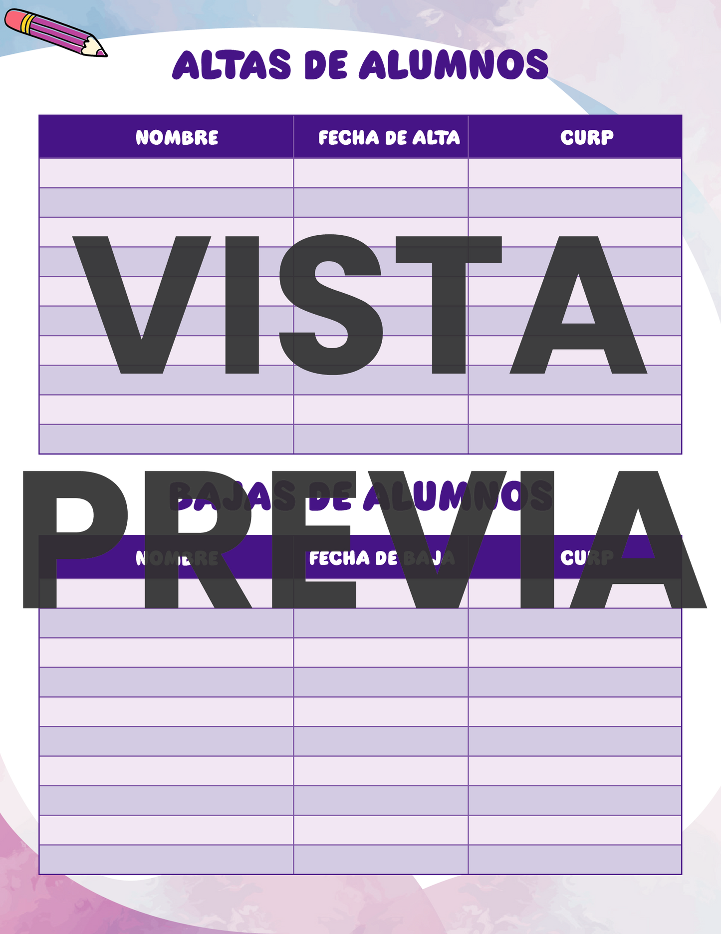 Agenda Colorida MAESTRO Primaria Ciclo Escolar 2024 - 2025