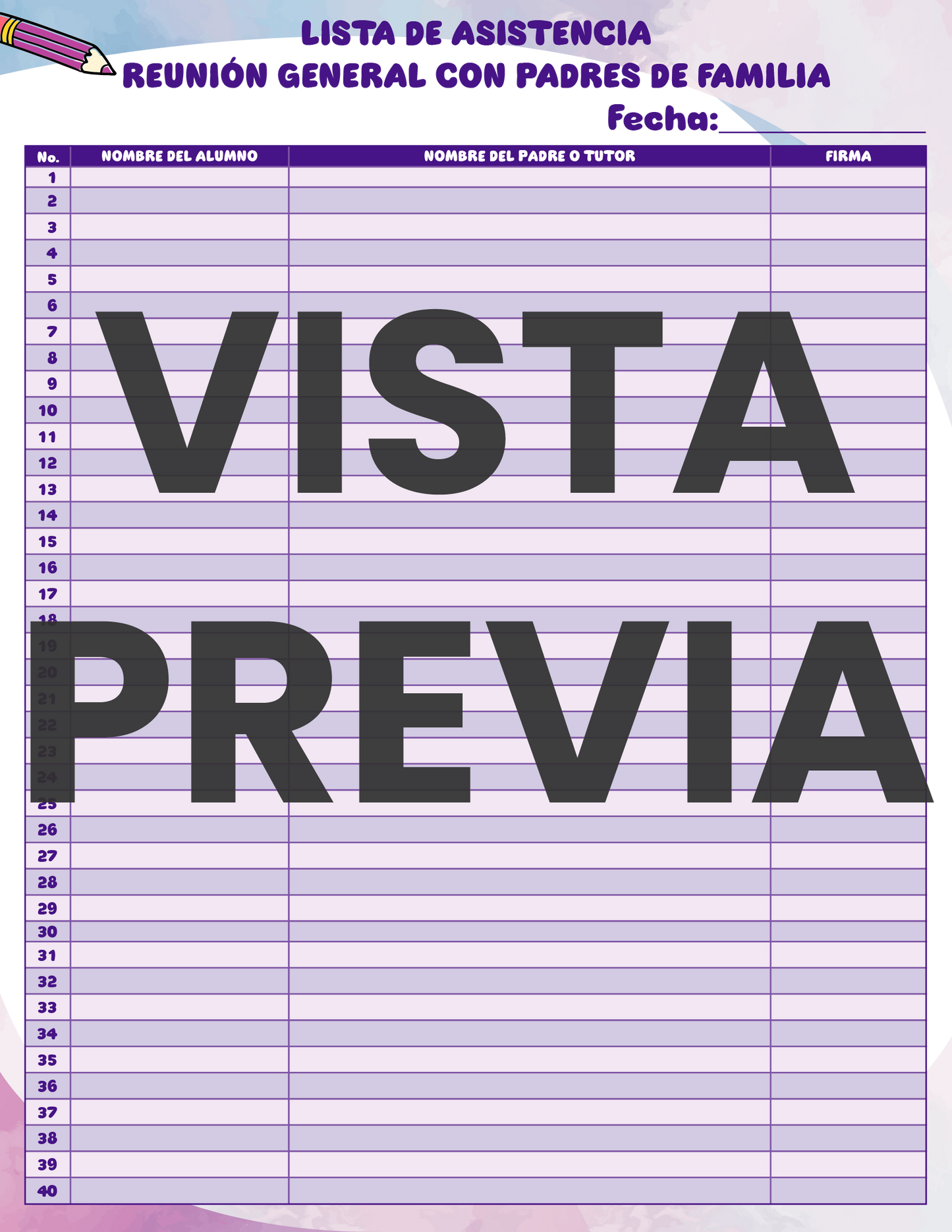 Agenda Colorida MAESTRO Primaria Ciclo Escolar 2024 - 2025