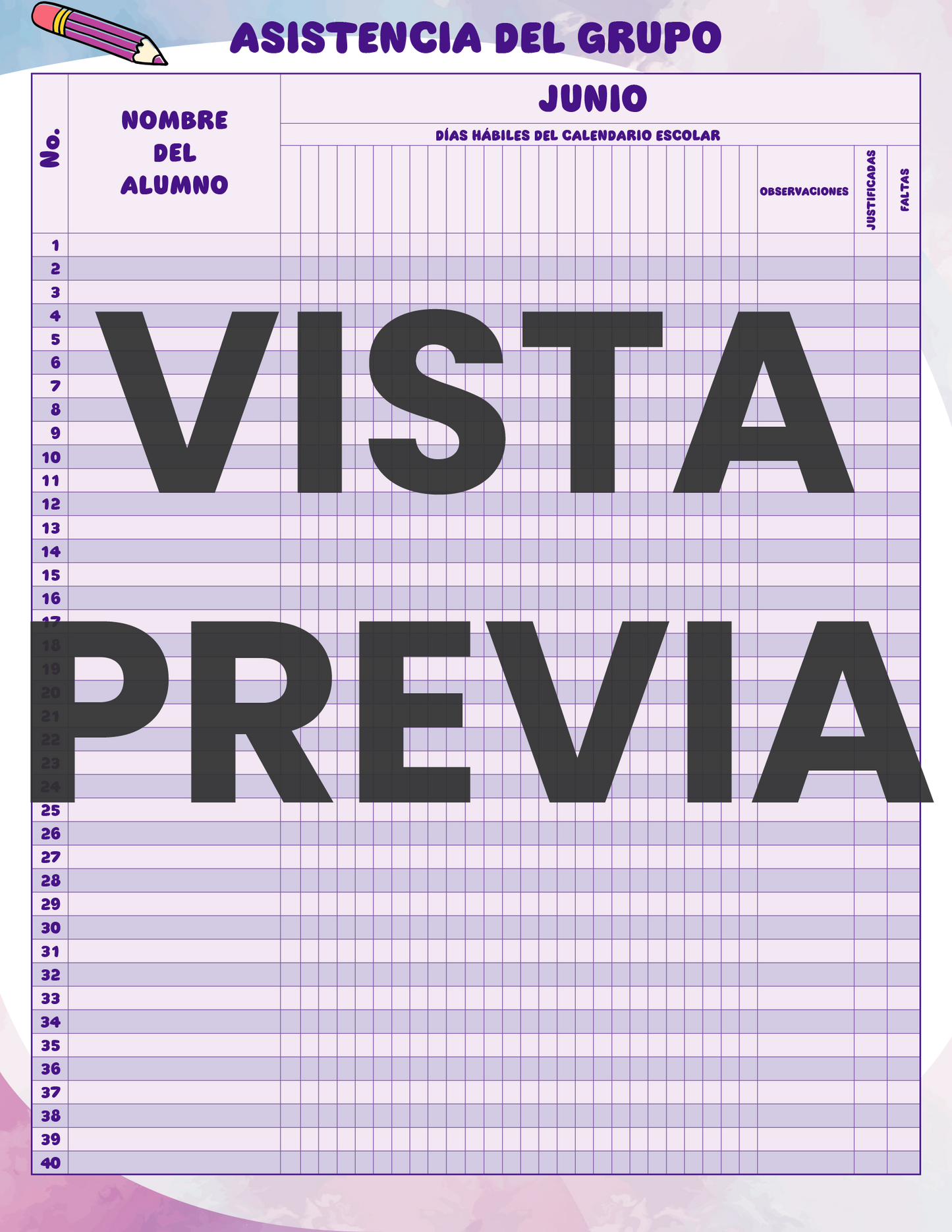 Agenda Colorida MAESTRO Primaria Ciclo Escolar 2024 - 2025