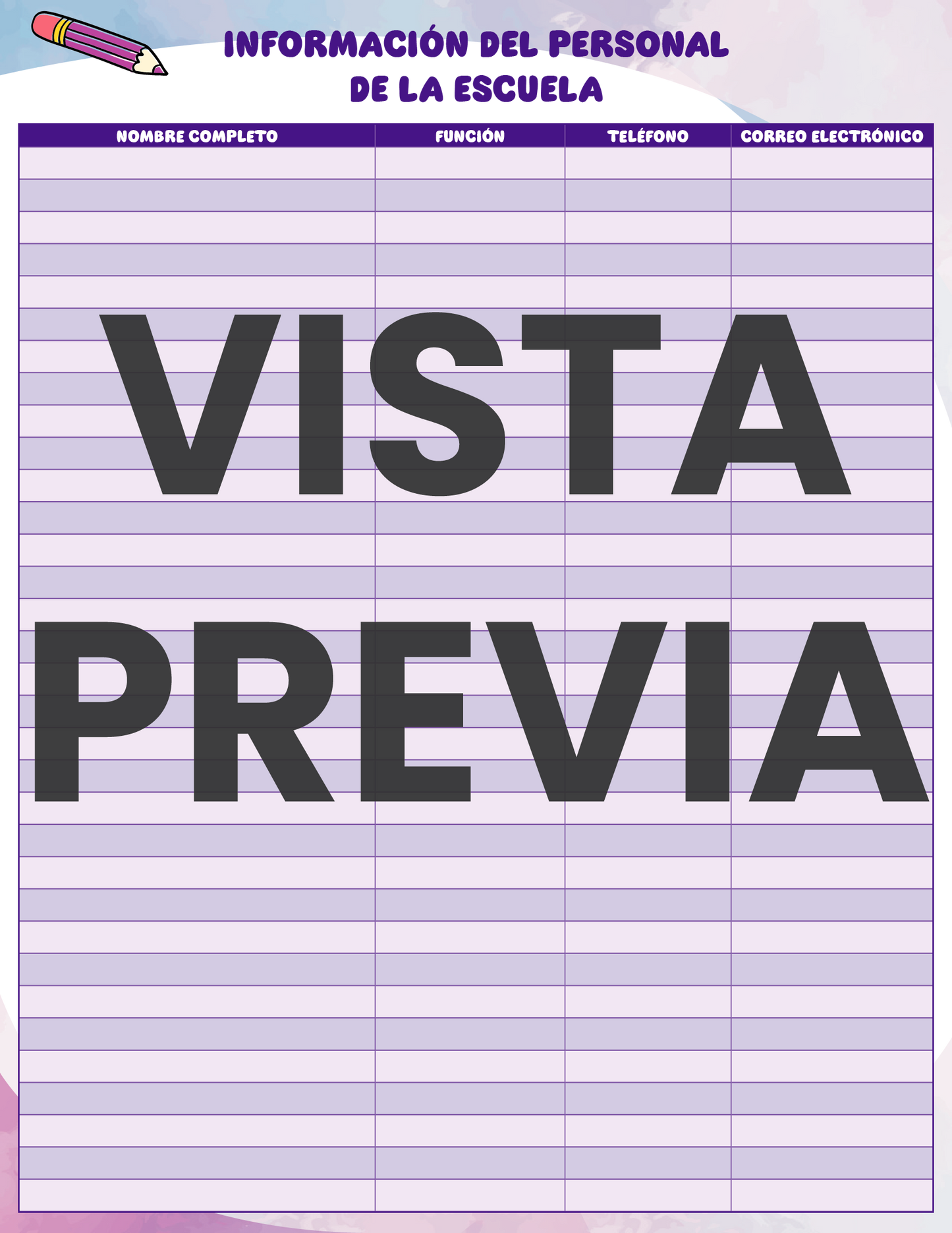 Agenda Colorida MAESTRO Secundaria Ciclo Escolar 2024 - 2025