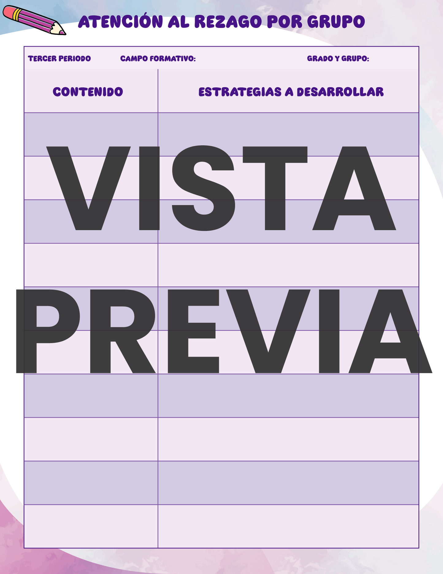 Agenda Colorida MAESTRO Secundaria Ciclo Escolar 2024 - 2025