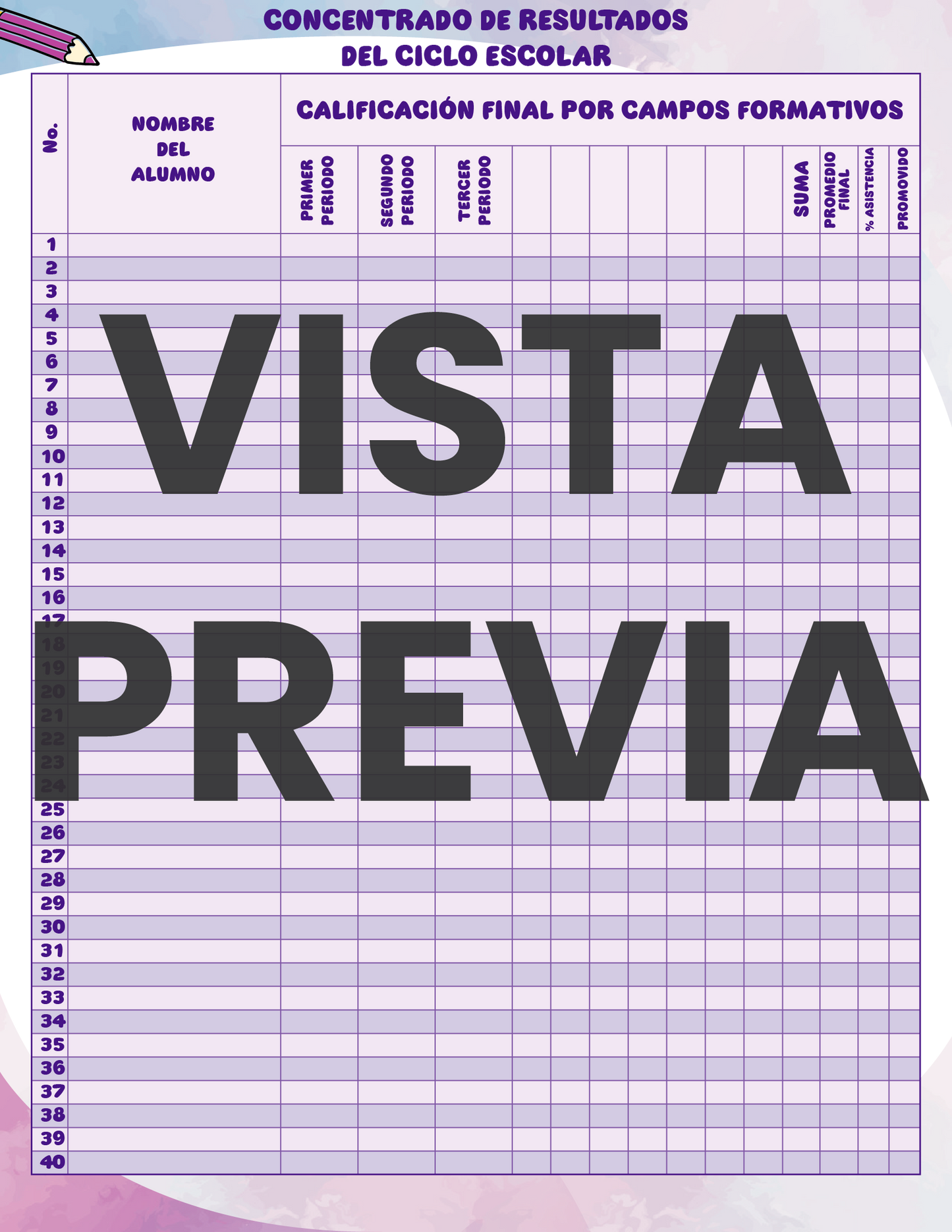 Agenda Colorida MAESTRO Secundaria Ciclo Escolar 2024 - 2025
