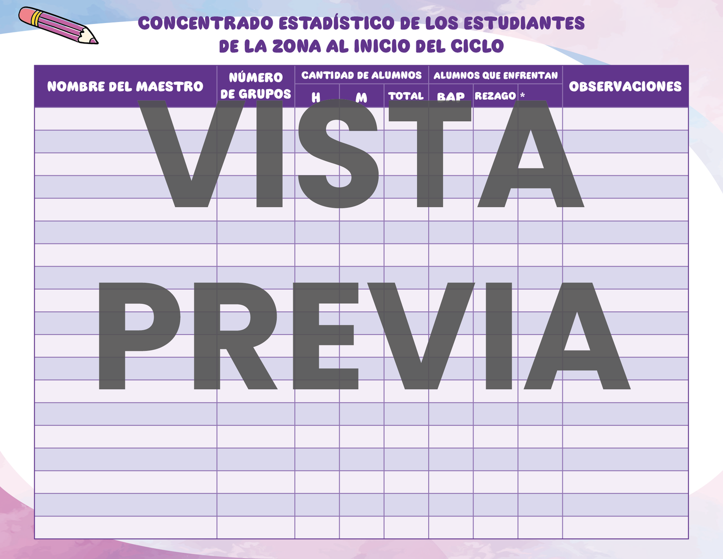 Agenda Colorida SUPERVISOR Primaria Ciclo Escolar 2024 - 2025