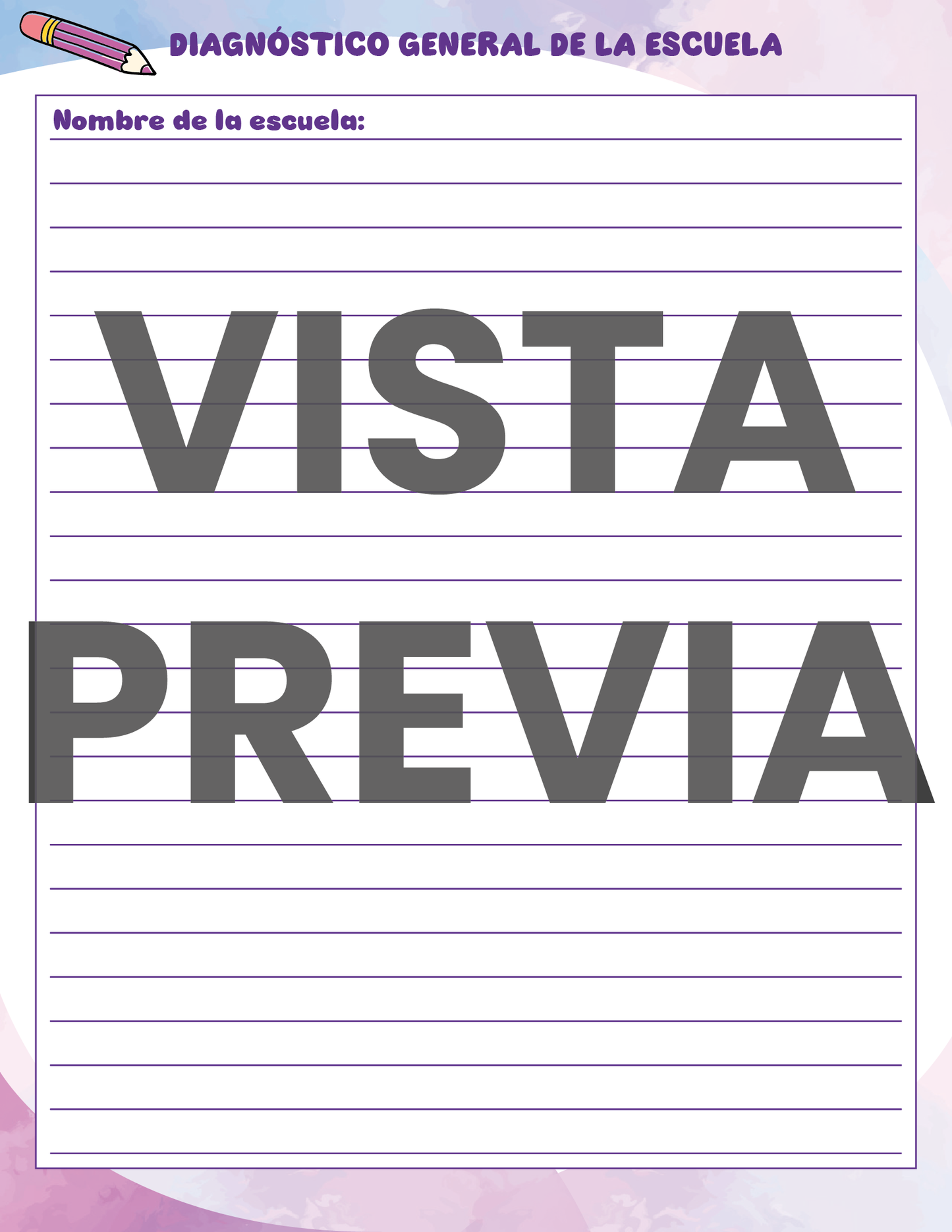 Agenda Colorida SUPERVISOR Primaria Ciclo Escolar 2024 - 2025