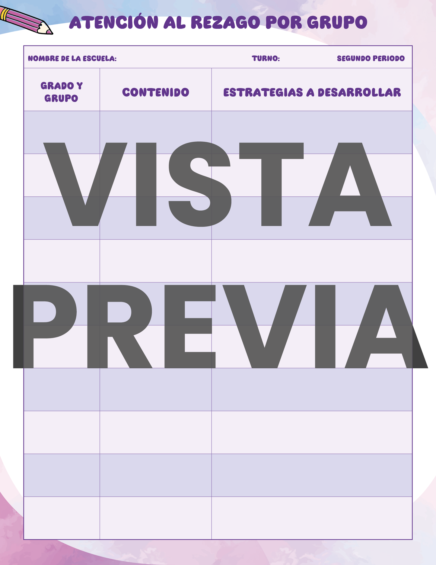 Agenda Colorida SUPERVISOR Primaria Ciclo Escolar 2024 - 2025