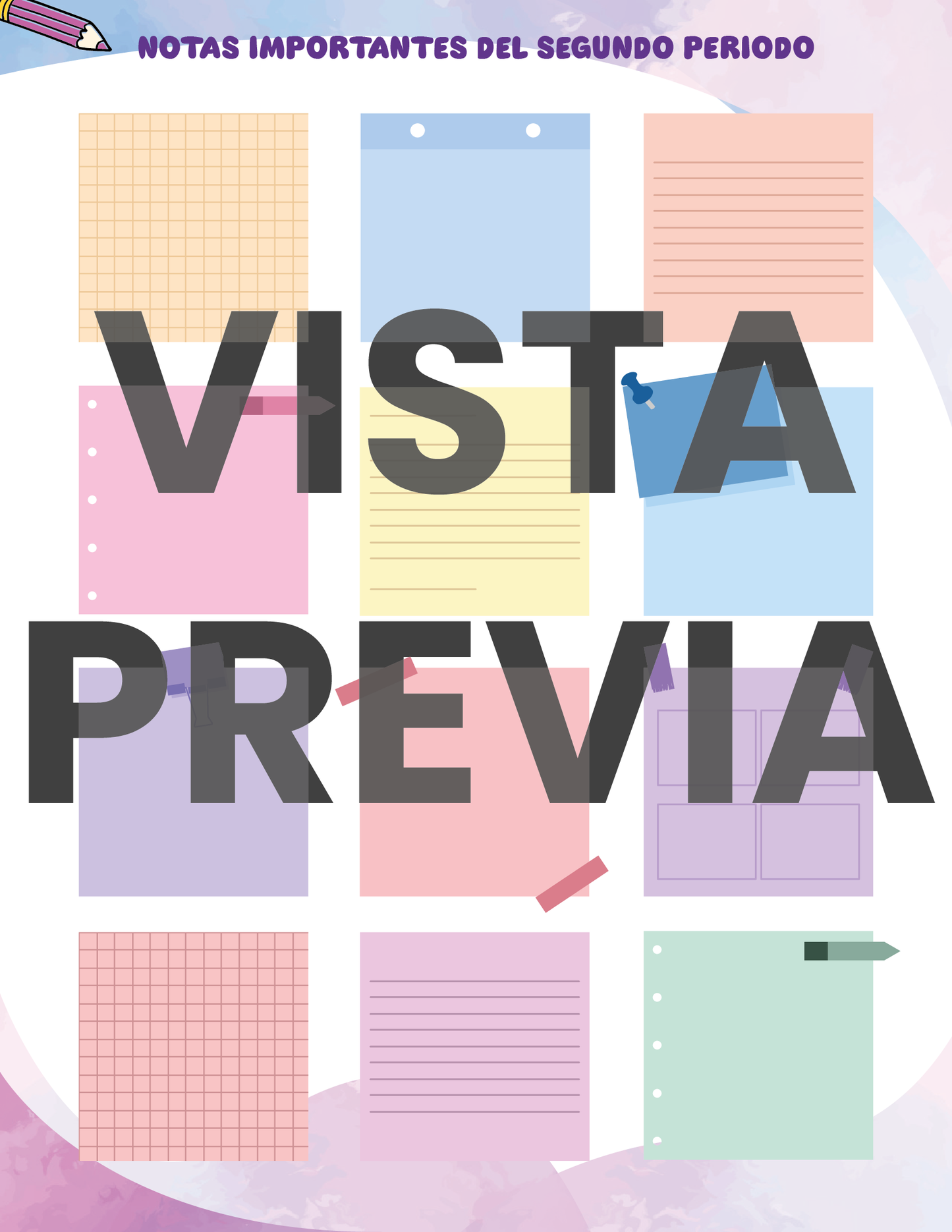 Agenda Colorida SUPERVISOR Primaria Ciclo Escolar 2024 - 2025
