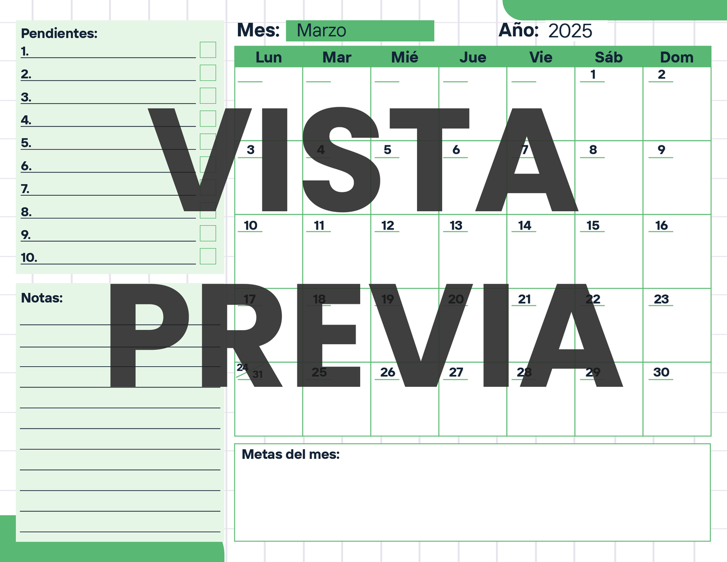 Agenda Cuadros DIRECTOR Preescolar Ciclo Escolar 2024 - 2025
