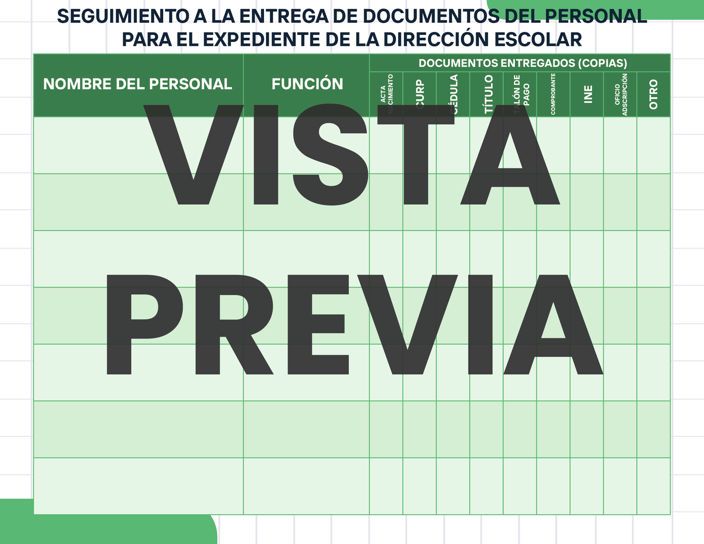 Agenda Cuadros DIRECTOR Preescolar Ciclo Escolar 2024 - 2025